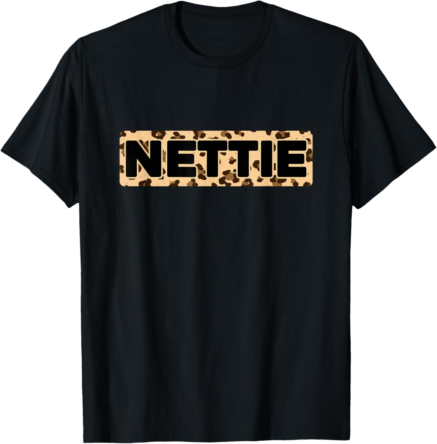 Funny Nettie Leopard Print Personalized Name Nettie Apparel Trending US Everyday Wear