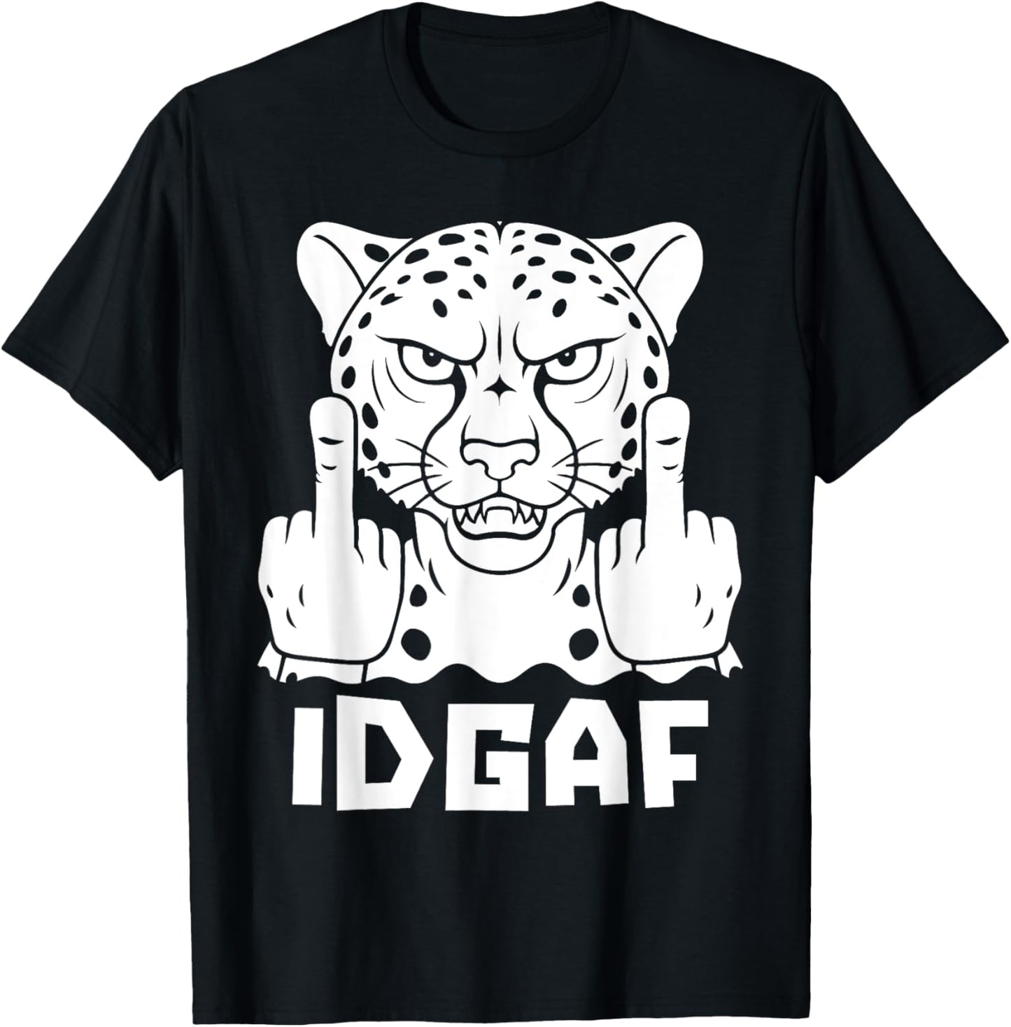 Cheetah Big Cat African Idgaf Men Women Apparel Trending US Everyday Wear
