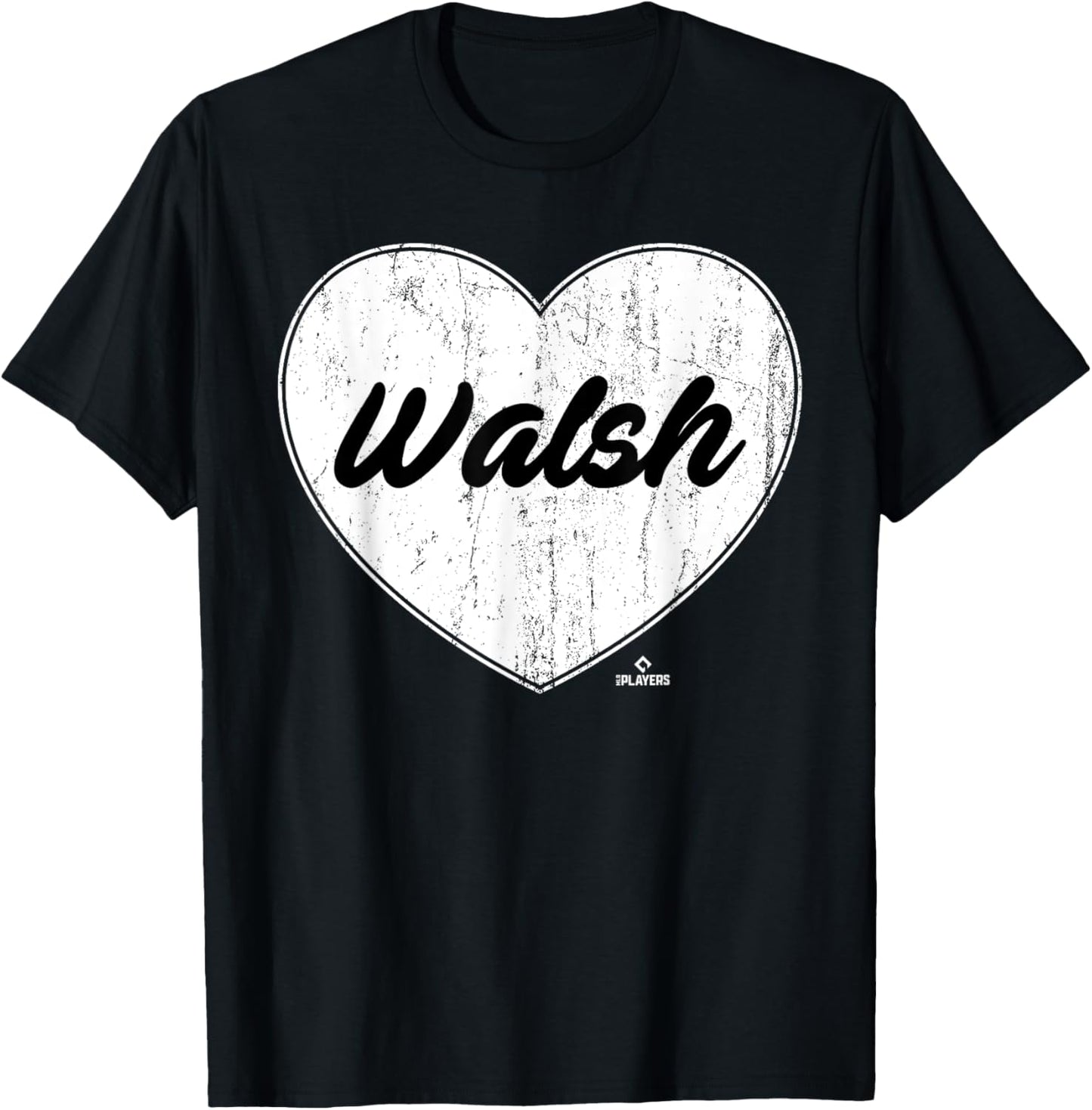 Distressed Heart Michael Walsh Prospect Baseball Fan Gear Apparel | Premium Quality