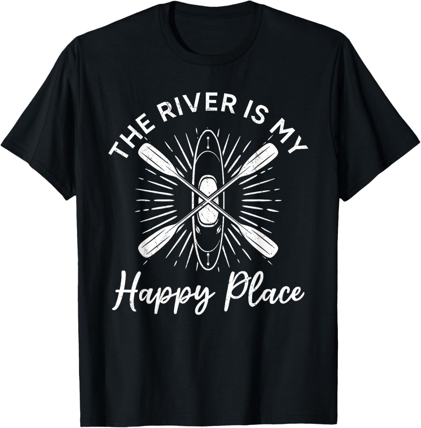 Canoeing Kayaking Lover - The river is my happy place Apparel | US Viral Pick | Daily Wear Essential