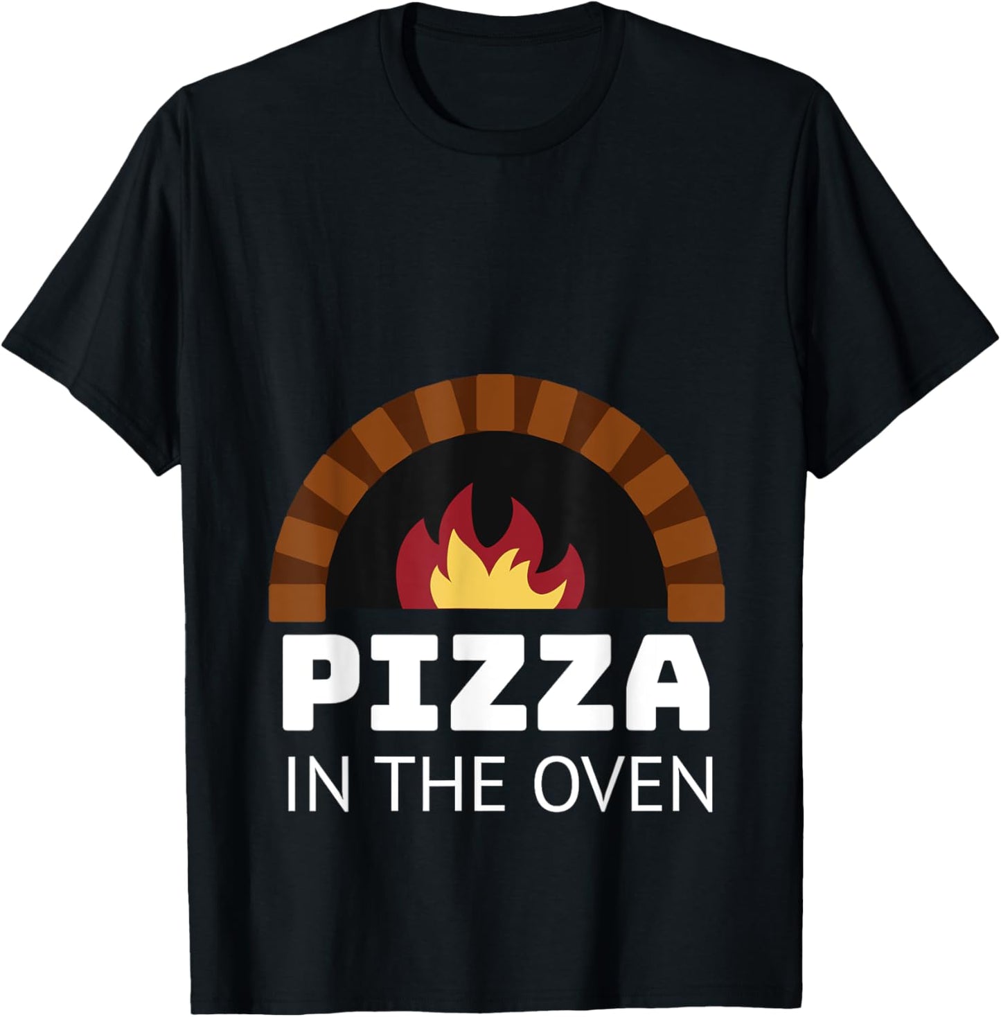 Pregnancy Shirt PIZZA IN THE OVEN Mom Matching Mother to Be T-Shirt | Premium Quality | Aesthetic Fit