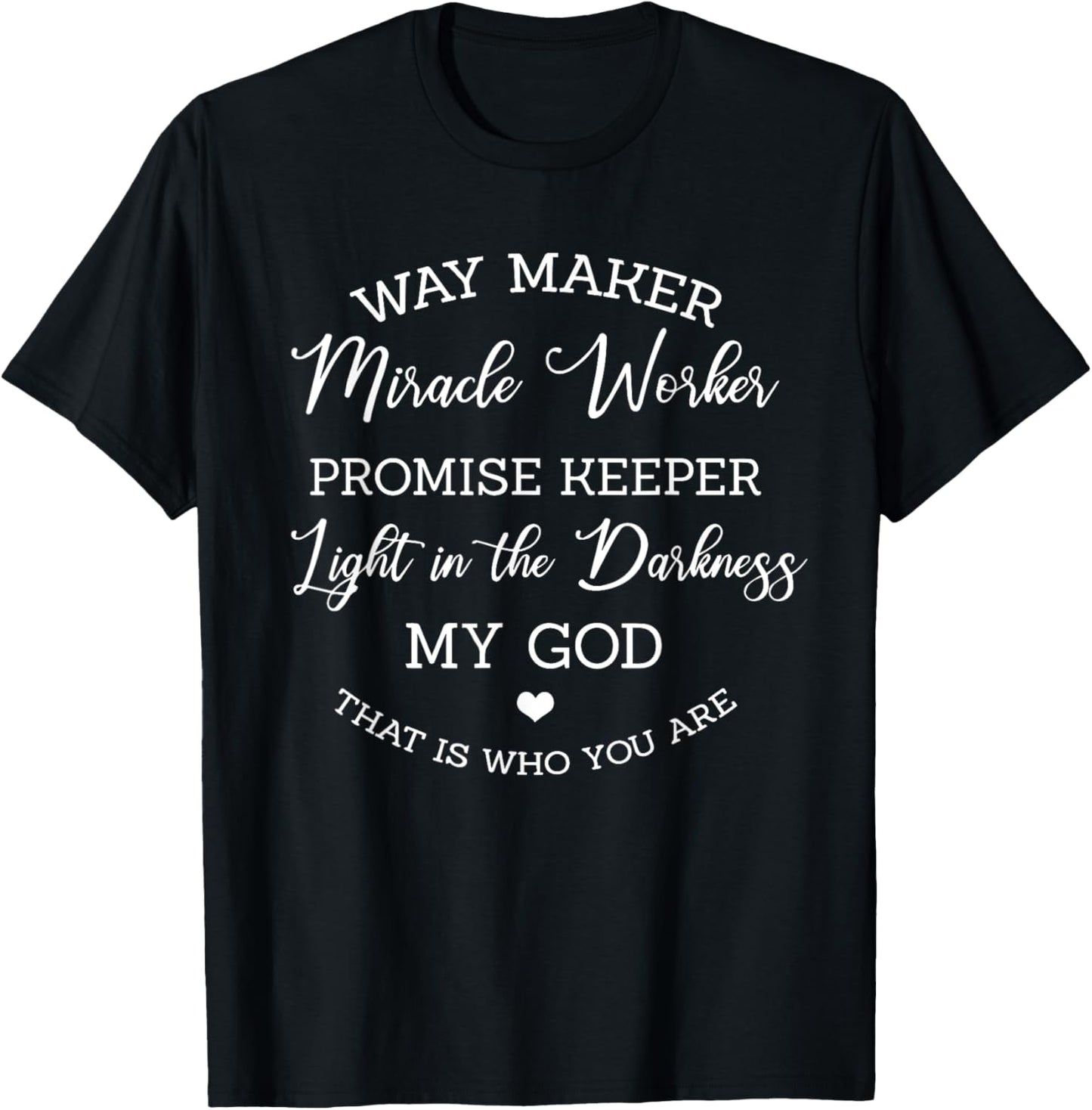 Waymaker Miracle Worker Promise Keeper Cross Apparel | Best Seller Pick | Must-Have Style
