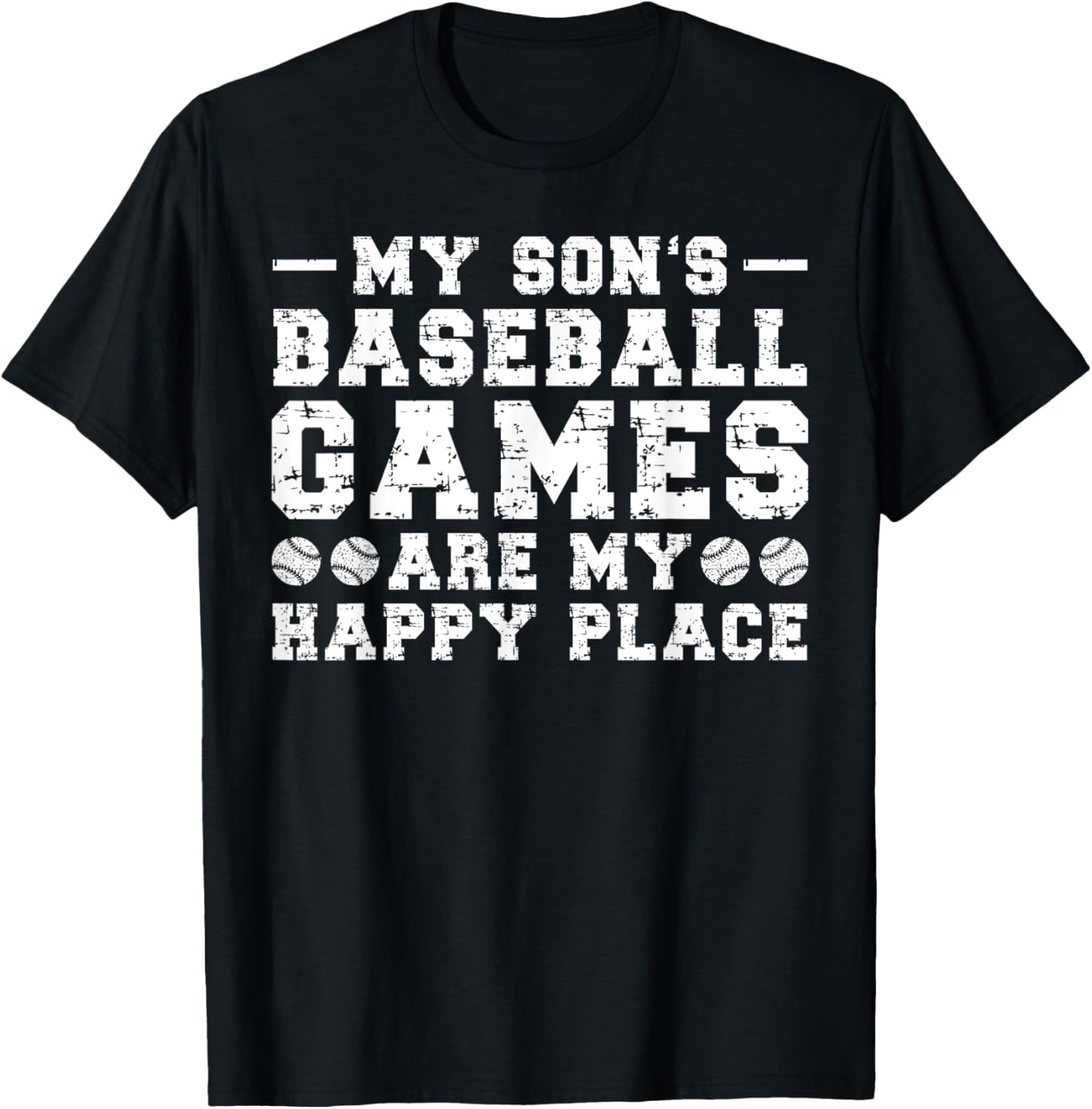 My Son's Baseball Games Are My Happy Place Apparel | US Viral Pick | Customer Favorite