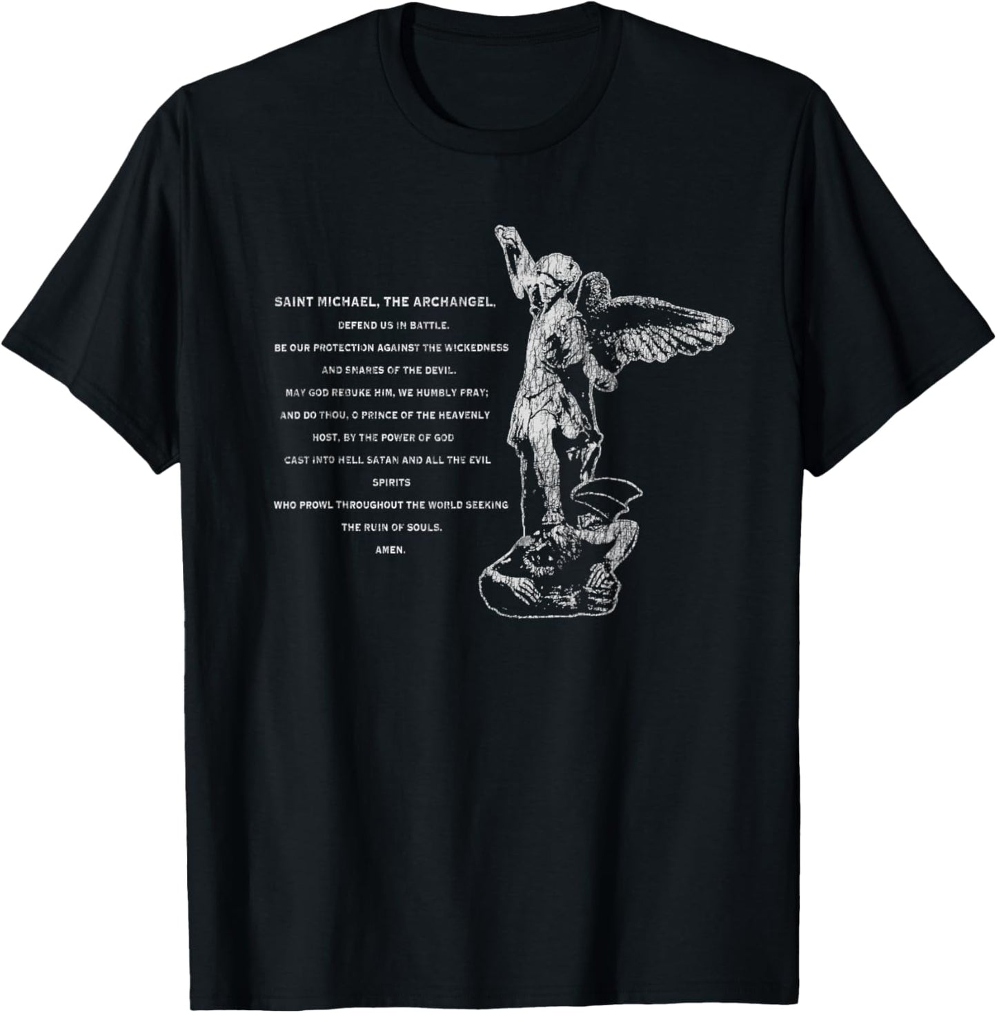 Vintage St. Michael Prayer Catholic Apparel | Everyday Casual Wear