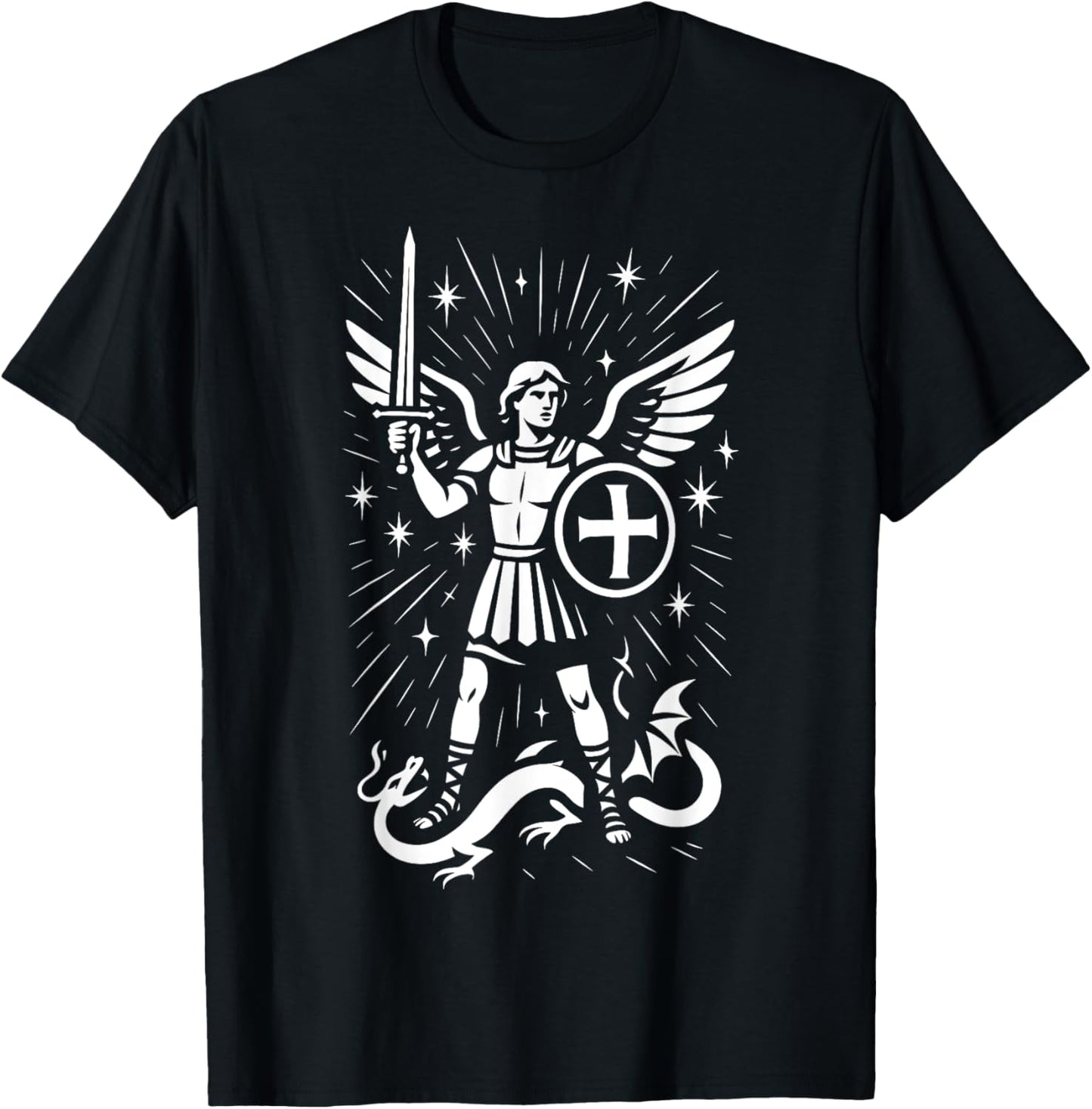 Saint Michael the Archangel Defend Us in Battle Catholic St Apparel | Viral Streetwear Style