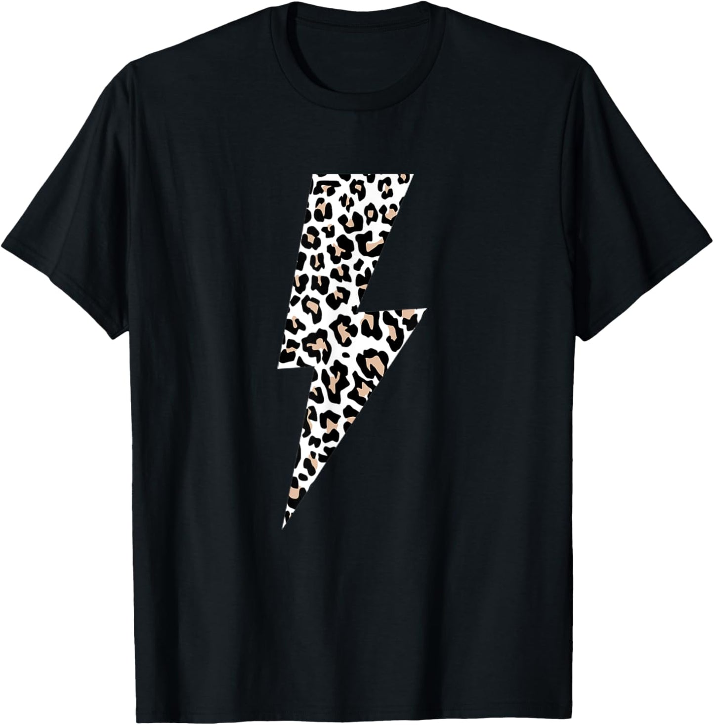 Leopard Lightning Bolt Cheetah Animal Print Apparel Trending US Fan Favorite