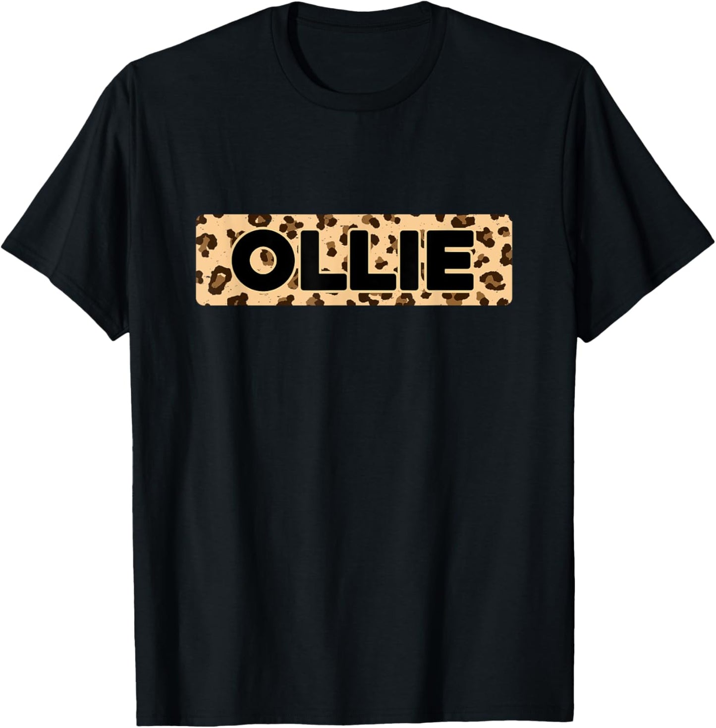 Funny Ollie Leopard Print Personalized Name Ollie Apparel High Search Demand Everyday Wear