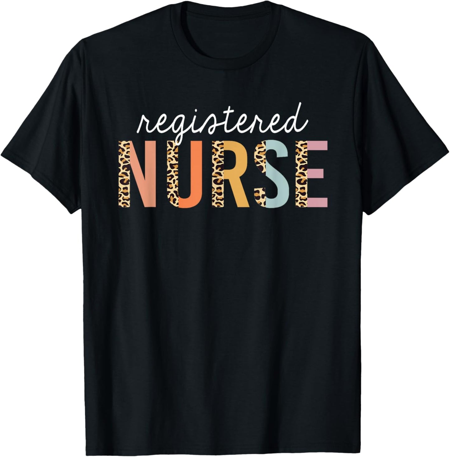 RN Nurse Leopard Print Registered Nurse Nursing School Women Apparel Trending US Best Seller Look