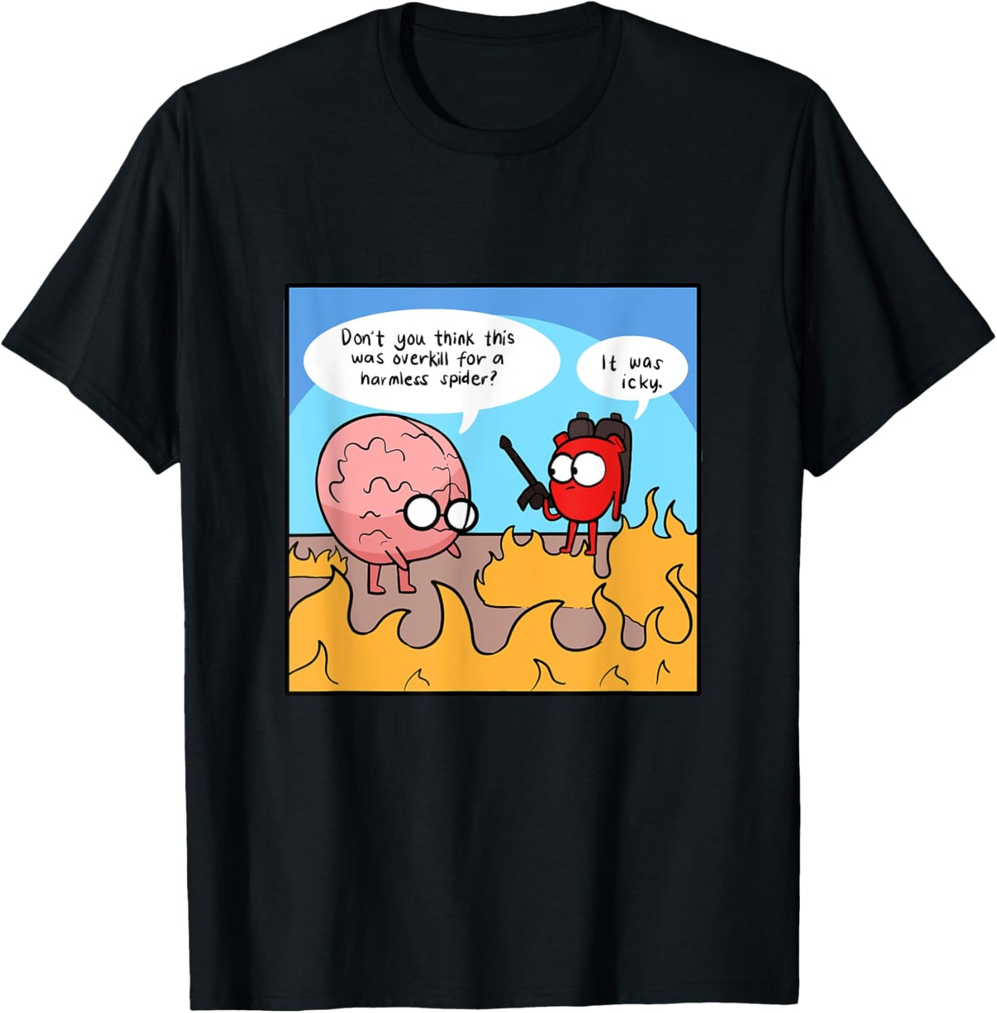 Heart Brain Spider Pun Maker Apparel | Trending 2025 | Perfect Gift Idea