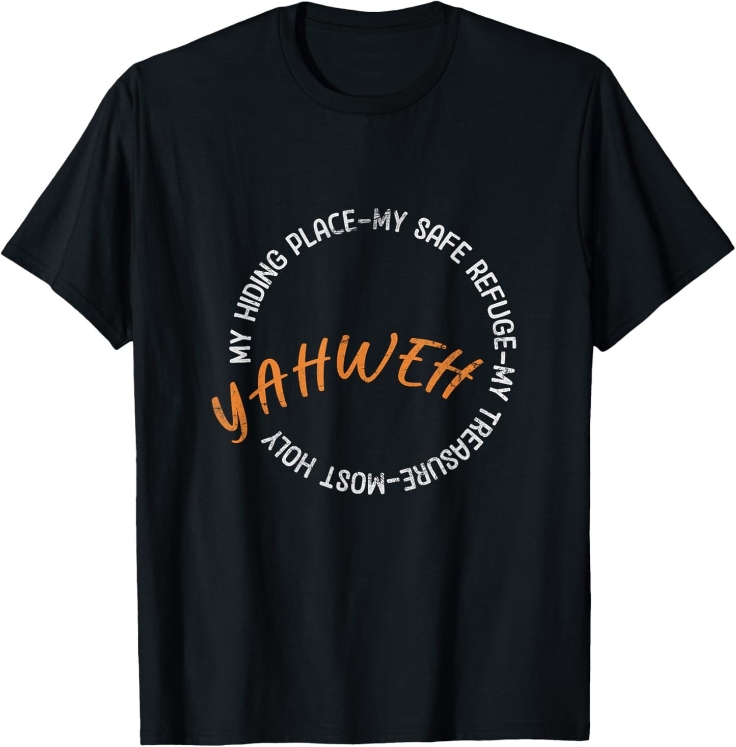 Yahweh My Hiding Place Hebrew God Jewish Christian Grunge Apparel | Trending 2025 | High CTR Boost