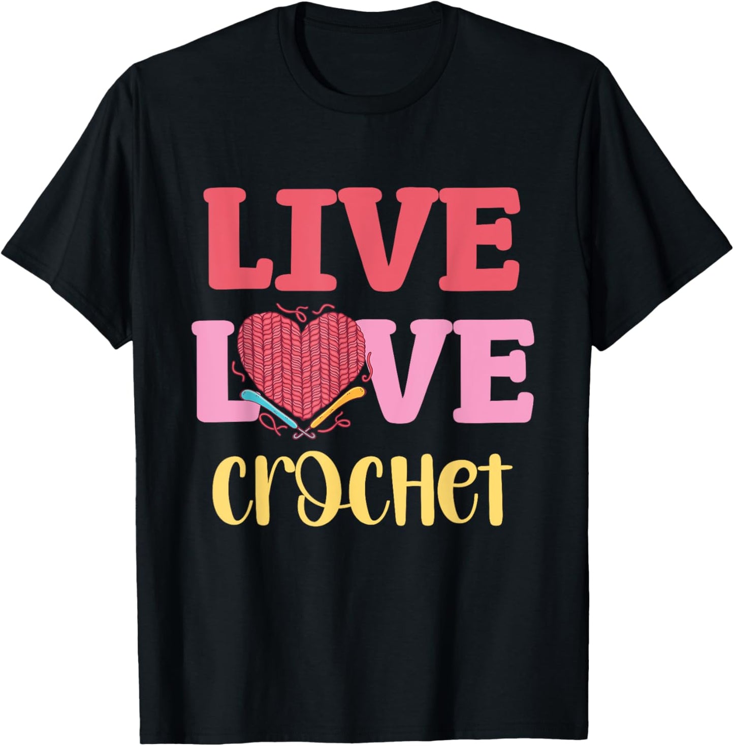 Live Love Crochet Heart Yarn Hooks Yarn Supply | Trending 2025 | Best Seller Choice