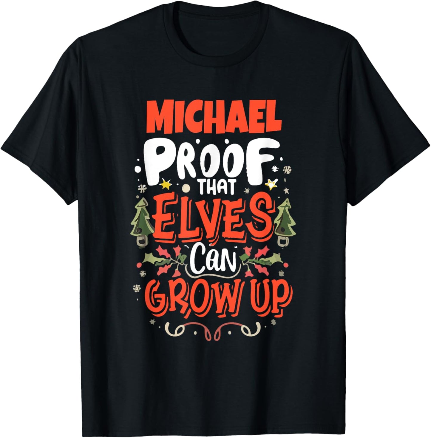 Elf Michael Funny ChristmasMichael Name Personalized Apparel | Viral Streetwear Style