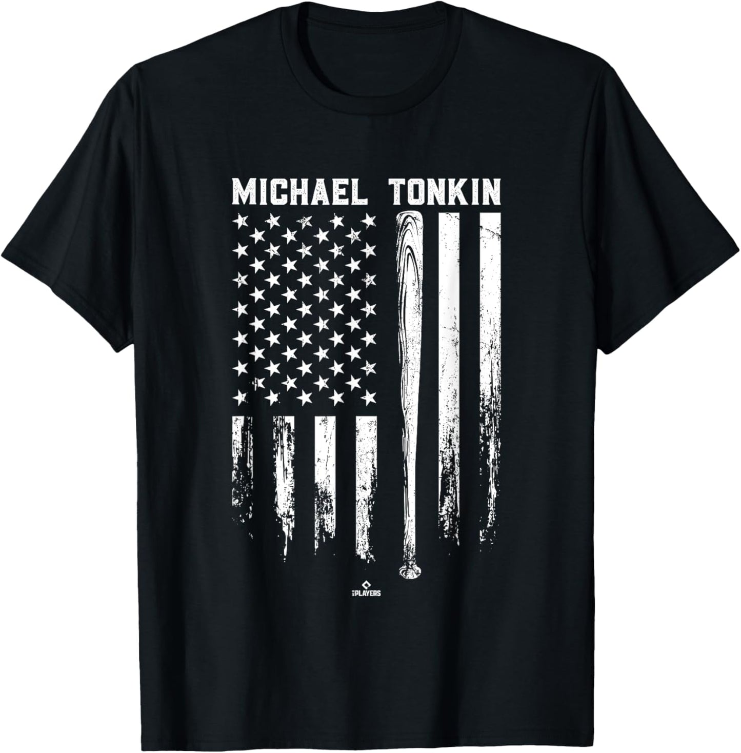 USA Flag Bat Michael Tonkin Minnesota Baseball MLBPA Apparel | US Best Seller