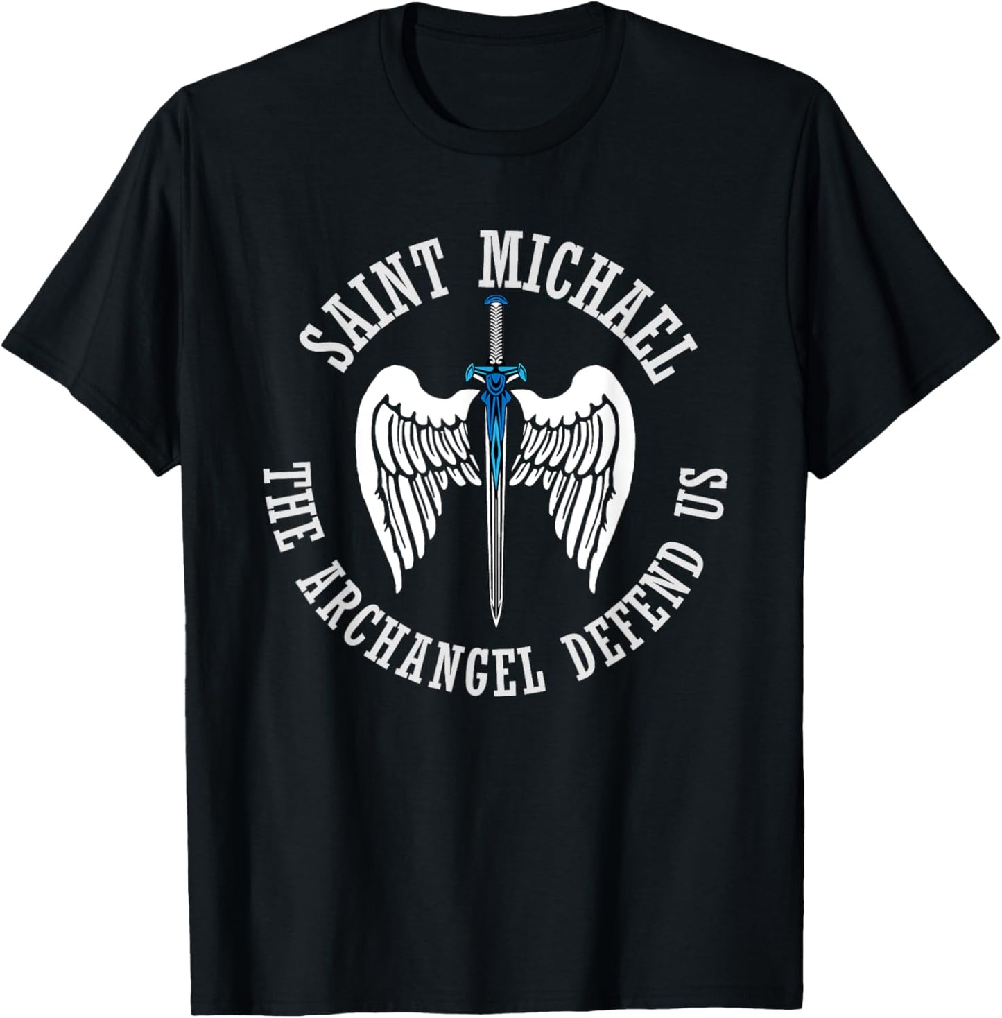 Angels Archangel Michael Protection with Angelic Wings Sword Apparel | Everyday Casual Wear