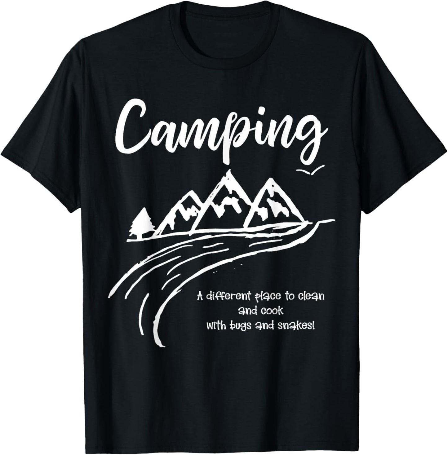 Funny Camping T Shirt New Place to Cook and Clean T-Shirt | Bestseller Style | Aesthetic Casual Look