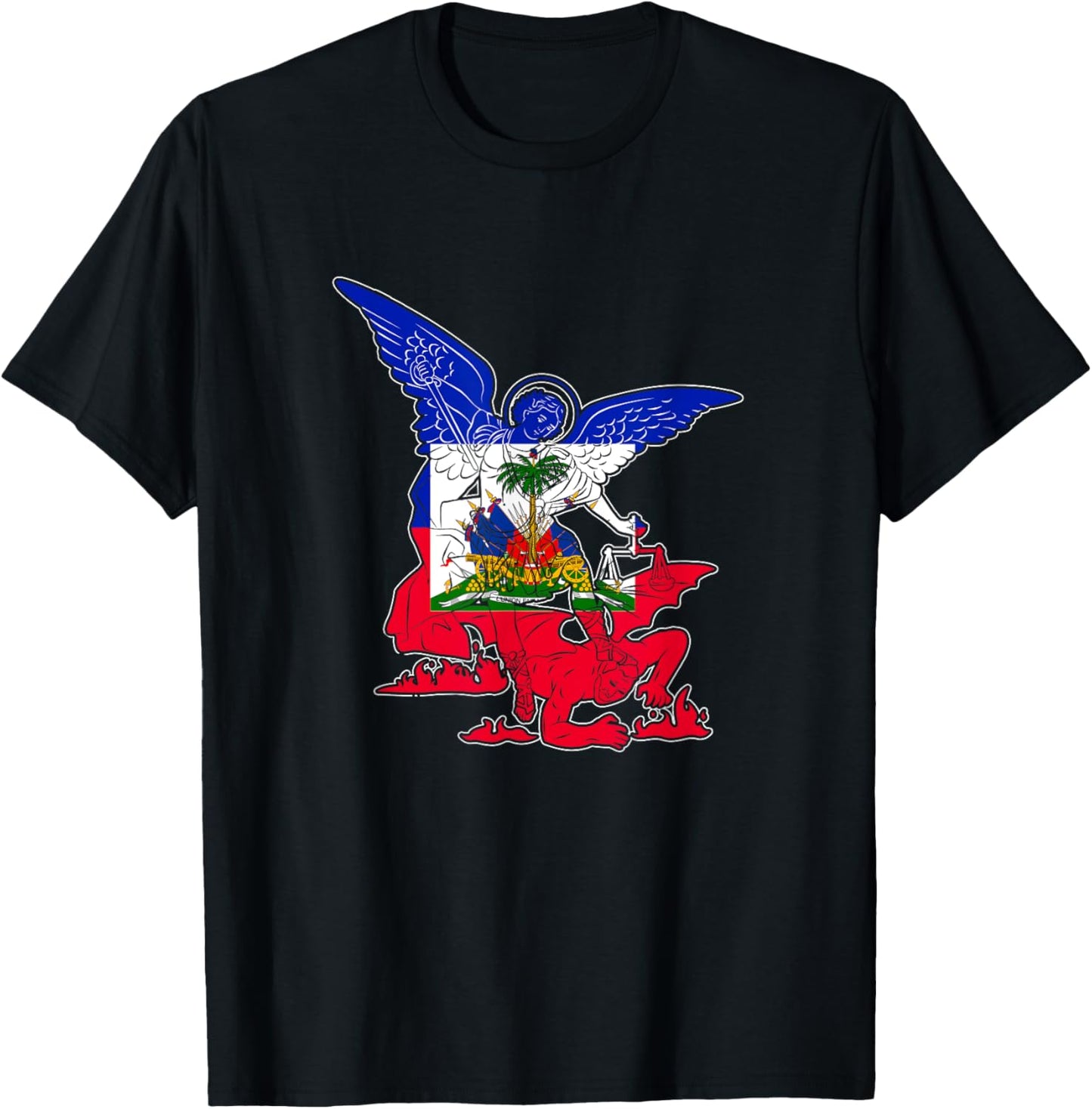 St. Michael The Archangel defender of Haiti Apparel | Trending 2025