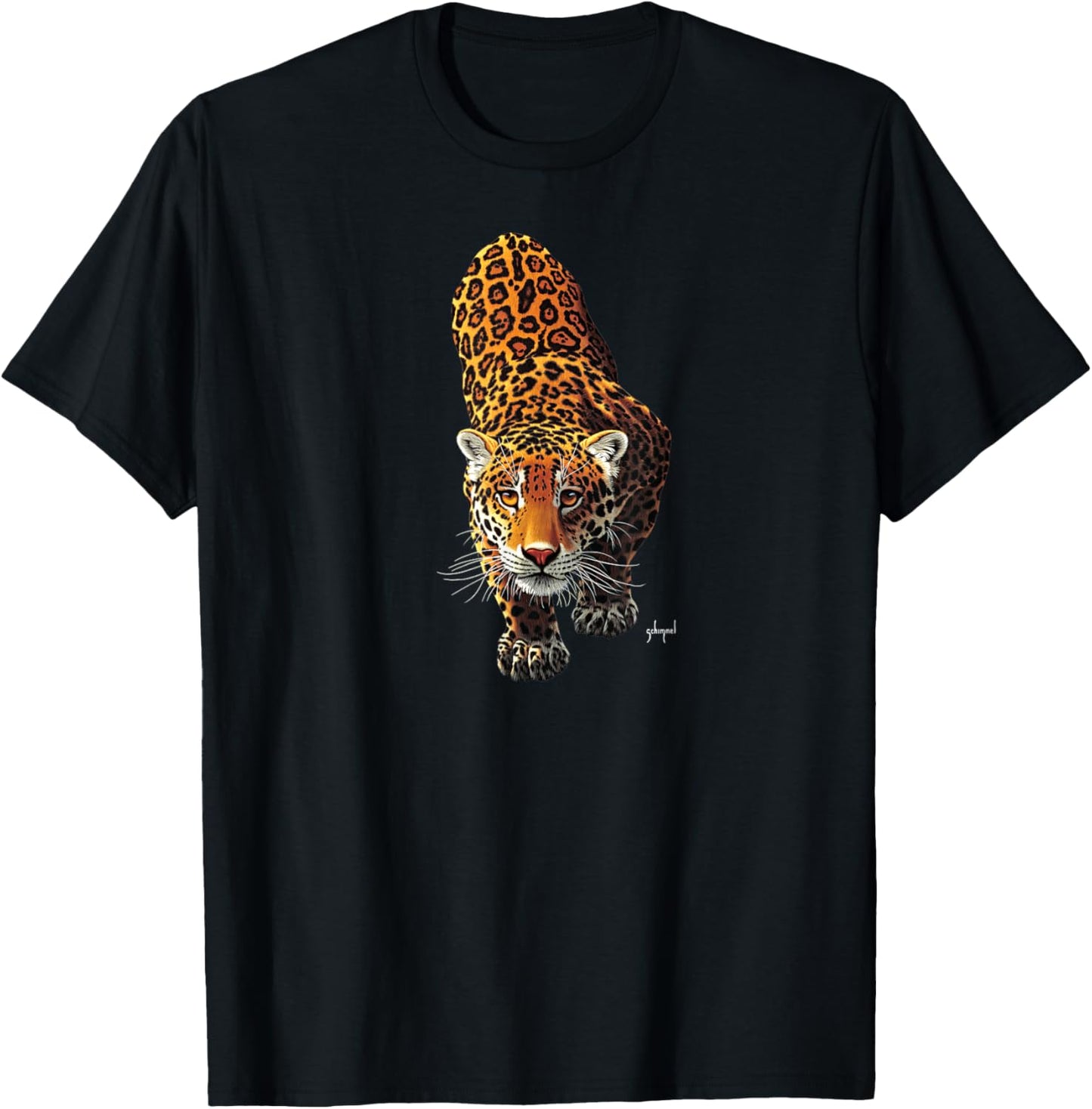 Schim Schimmel original artwork stalking leopard T shirt T Shirt High Search Demand Fan Favorite