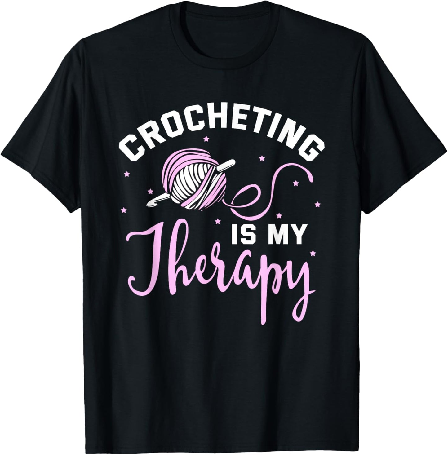 Crocheting is Therapy with a ball of yarn and crochet hook Yarn Supply | Premium Quality | High CTR Title