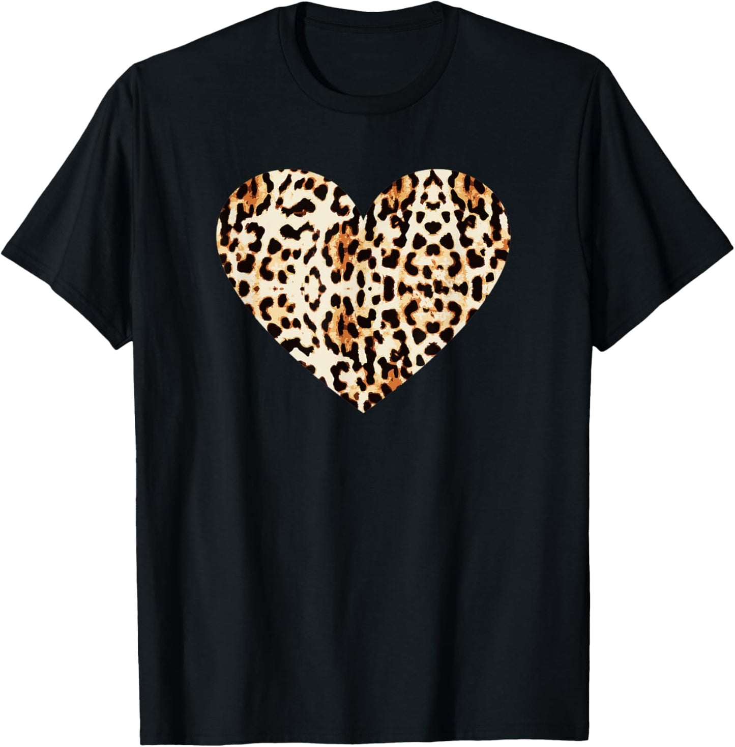Cool Cheetah Leopard Print Heart T Shirt T Shirt Viral TikTok Find US Top Pick