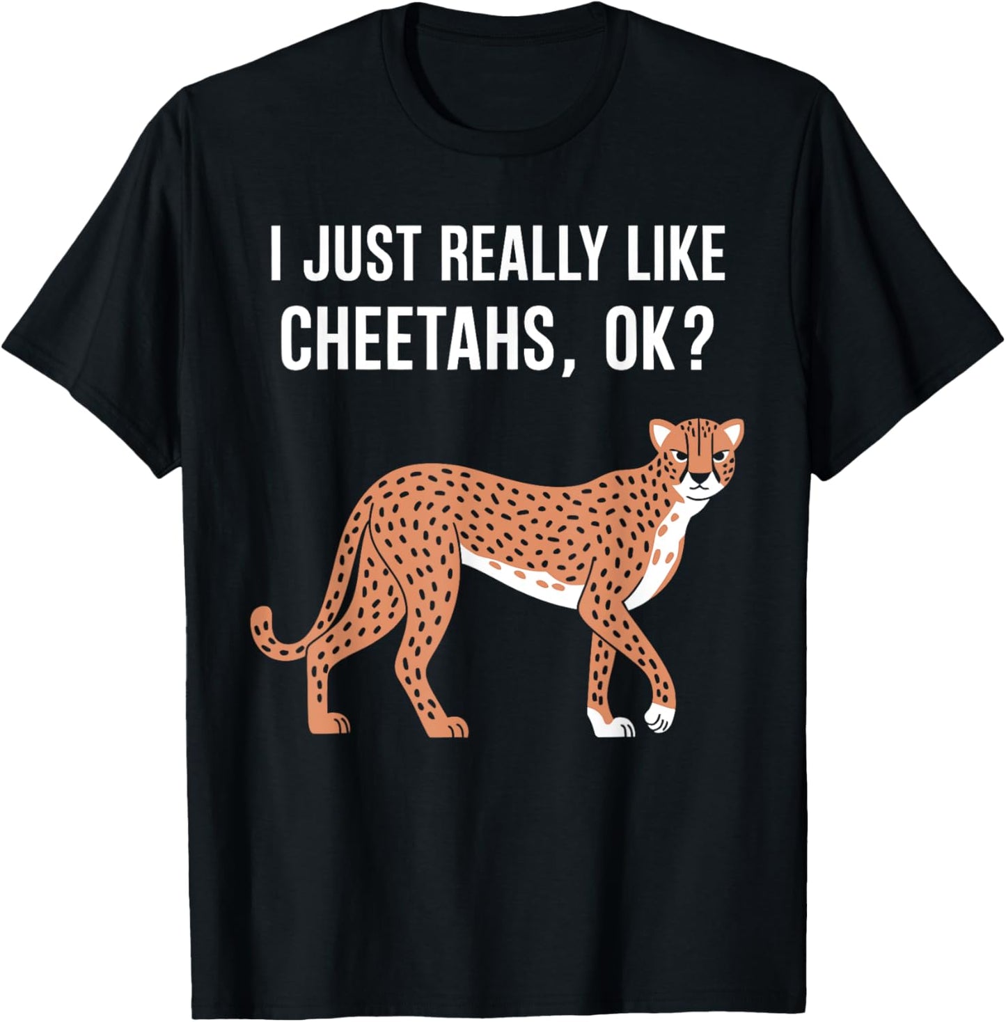 Funny Cheetah Design For Boys Girls Leopard Wildlife Safari Apparel Premium Print Fan Favorite
