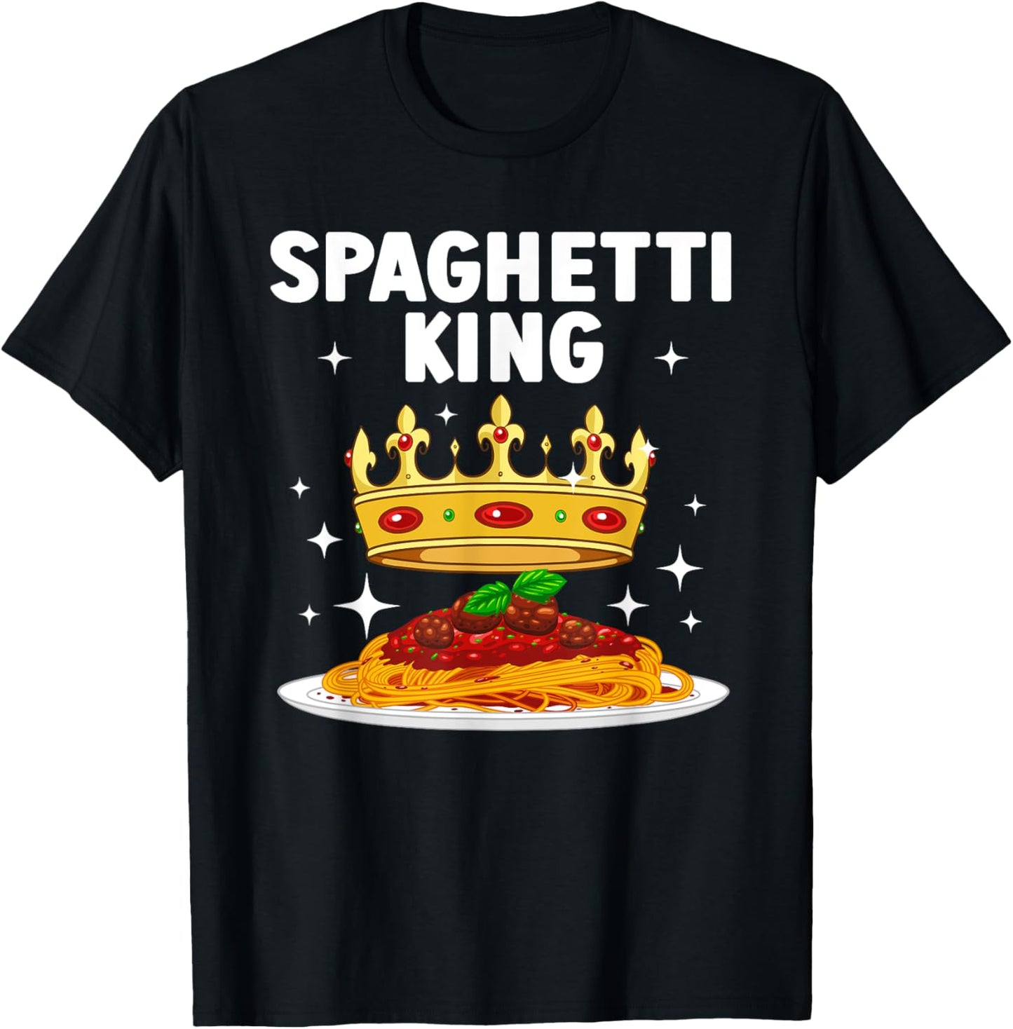 Cool Spaghetti King Art For Men Boys Pasta Lover Spaghetti Apparel | High Search Volume | Perfect Gift Idea