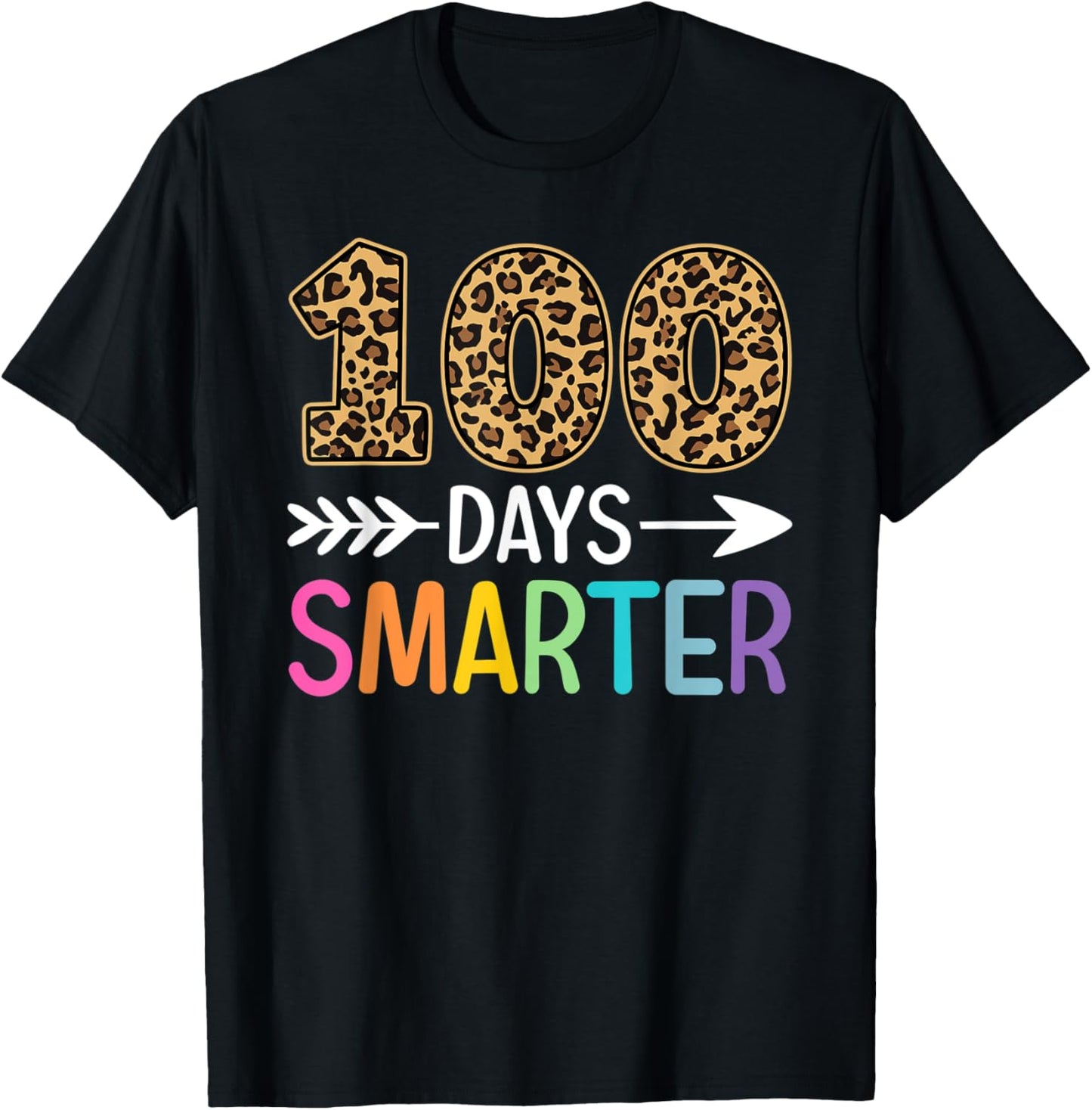 100 Days Of School Shirt Kids Girls Leopard Print Costume T Shirt Comfort Fit Fan Favorite