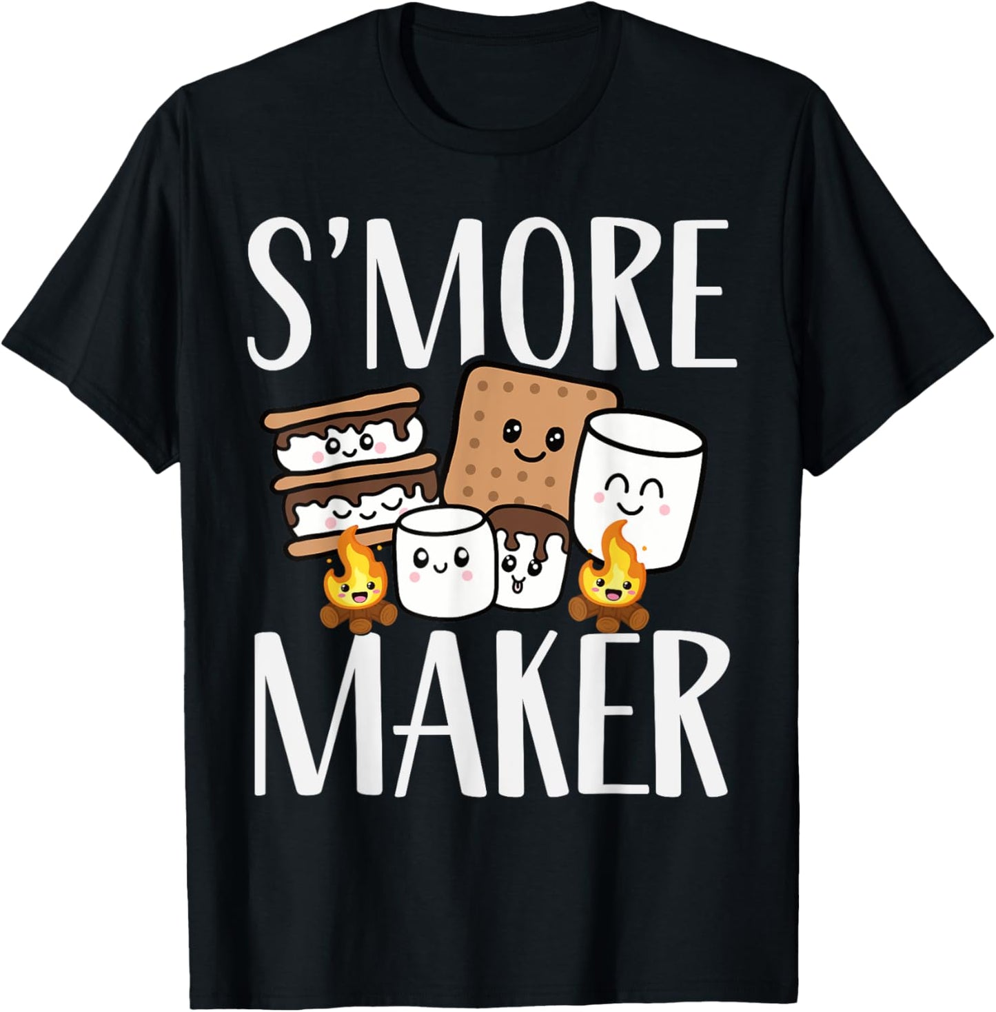 Smore Maker, Funny Kawaii S'more Summer Camper Team Squad T-Shirt for Men Women Kids T-Shirt | High Search Volume | Perf...
