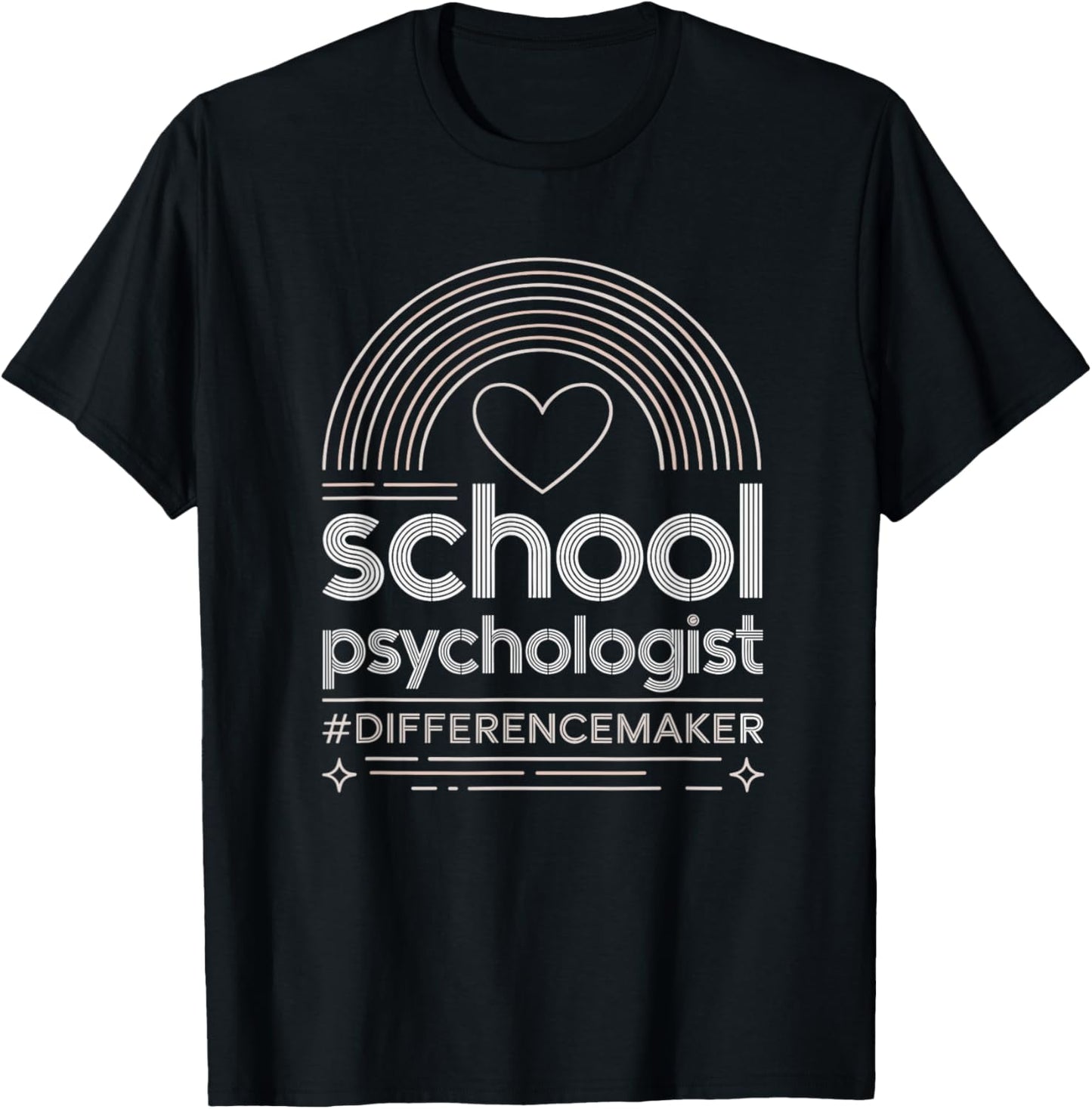 School Psychologist Difference Maker Heart Apparel | Premium Quality | Must-Have Style