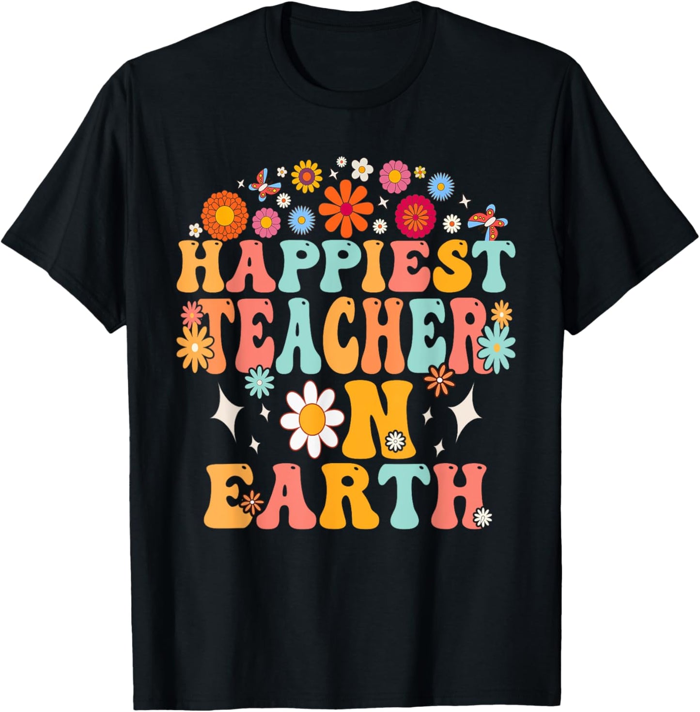 Happiest Teacher On Earth Shirt, Family Trip, Happiest Place Men Women Kids T-Shirt | US Viral Pick | Top Rated Comfort
