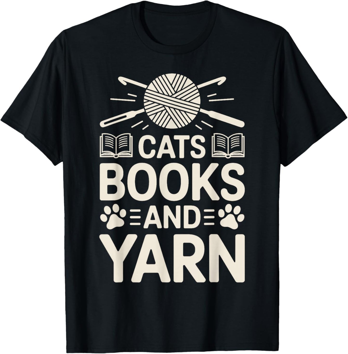 Cats Books And Yarn Crocheter Funny Crocheting Yarn Supply | Premium Quality | Customer Favorite