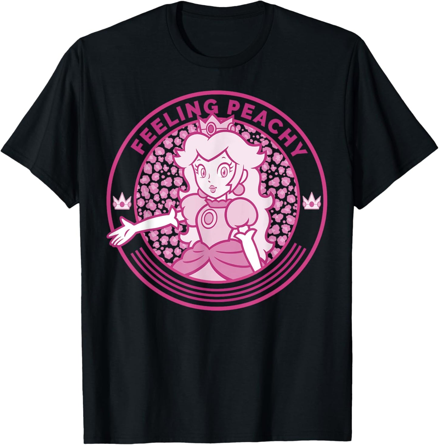 Super Mario Princess Peach Feeling Peachy Cheetah Print Apparel Trending US Hot Right Now