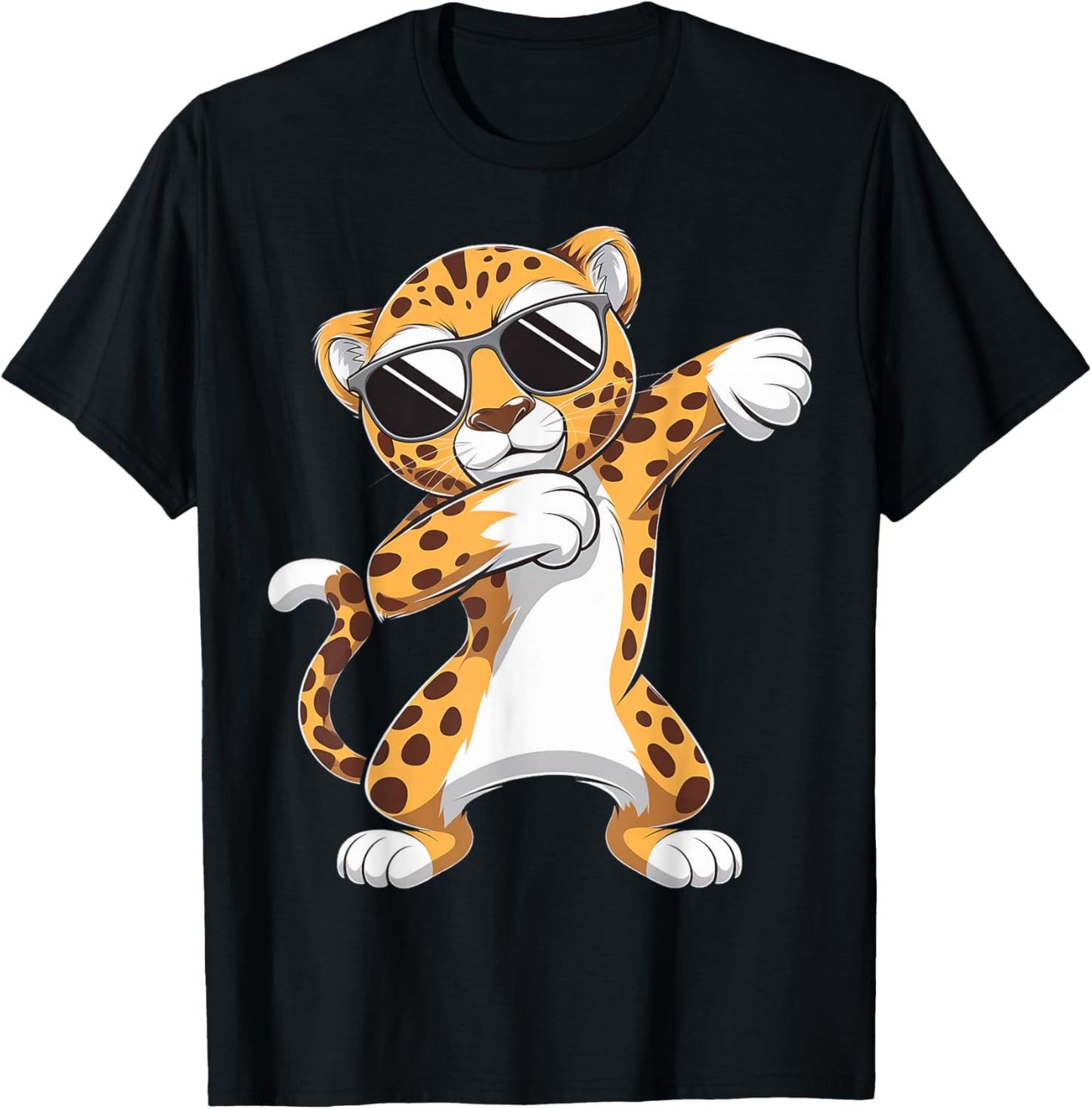 Dabbing Cheetah Gift for Kids and Adults Apparel Comfort Fit Best Seller Look