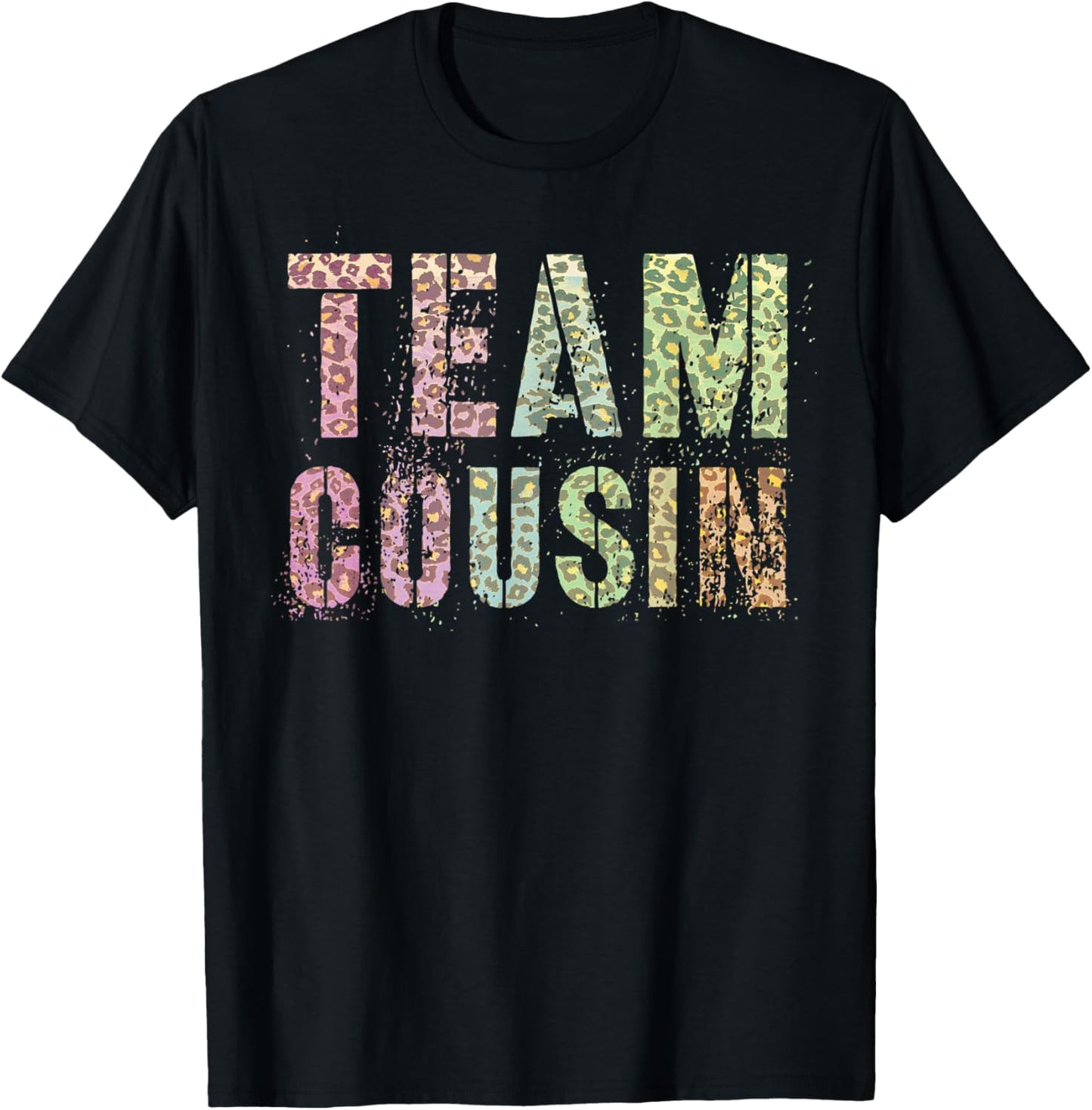 TEAM COUSIN Leopard Print Funny Grandma Granddad Reeducation Apparel Viral TikTok Find Everyday Wear