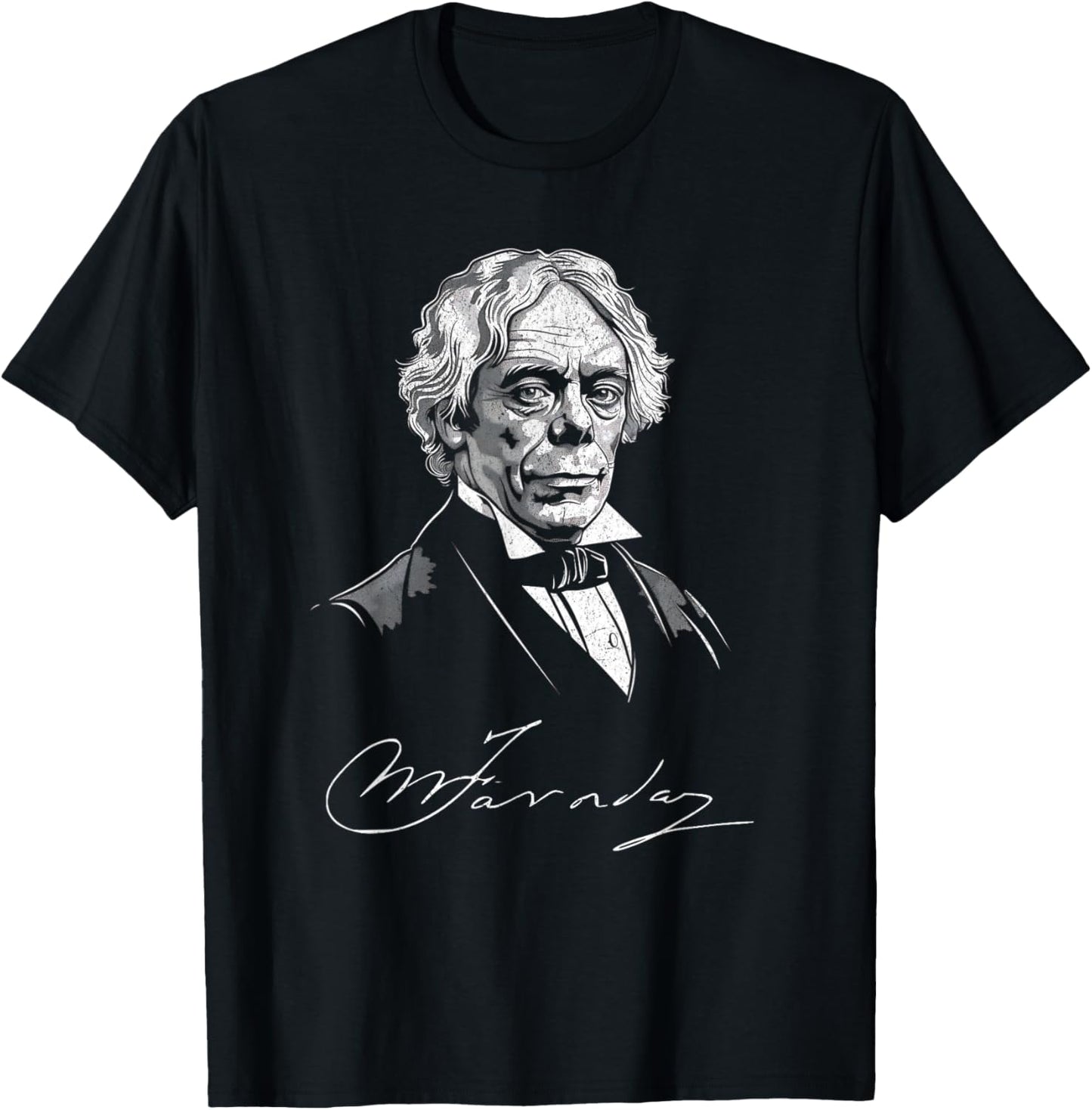 Michael Faraday Portrait with Signature Apparel | Perfect Gift Idea