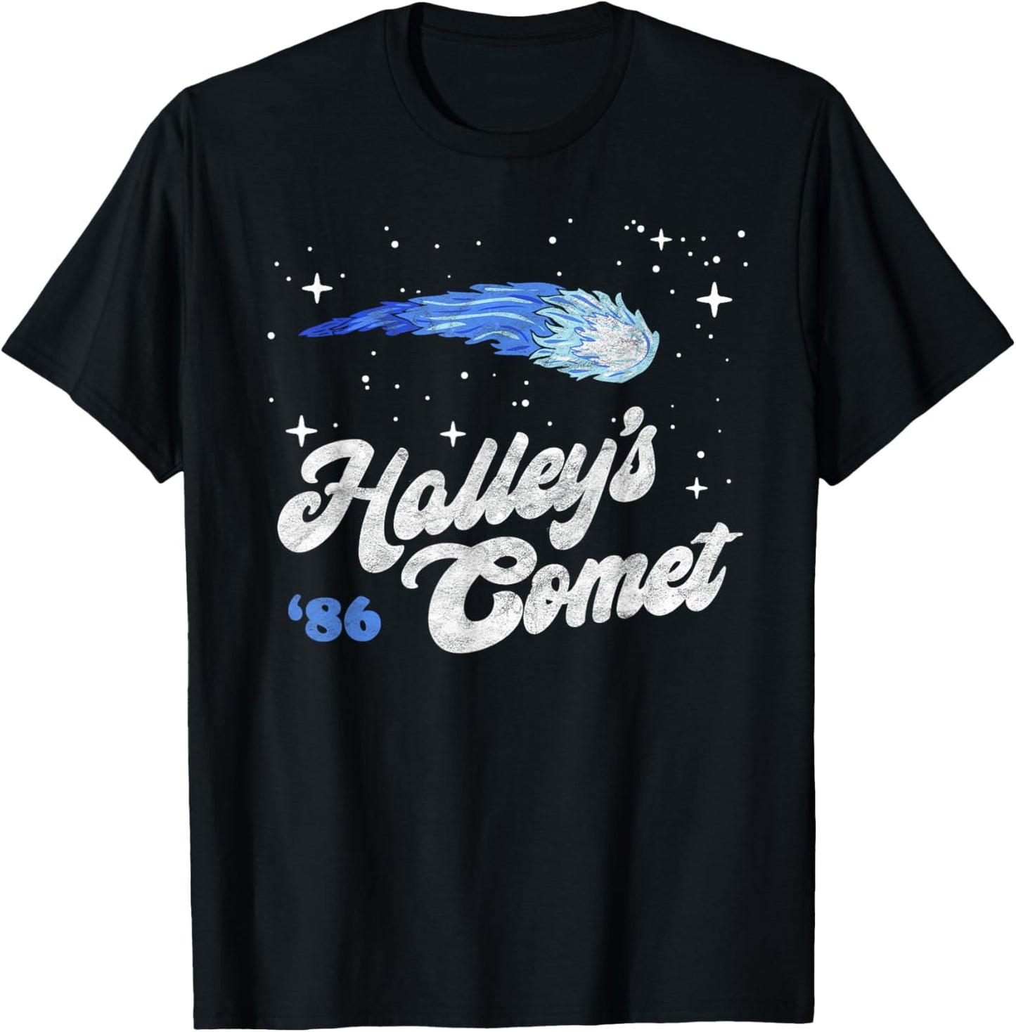 Vintage 80's Halley's Comet Retro Space Lover Distressed Apparel | Top Rated | Customer Favorite