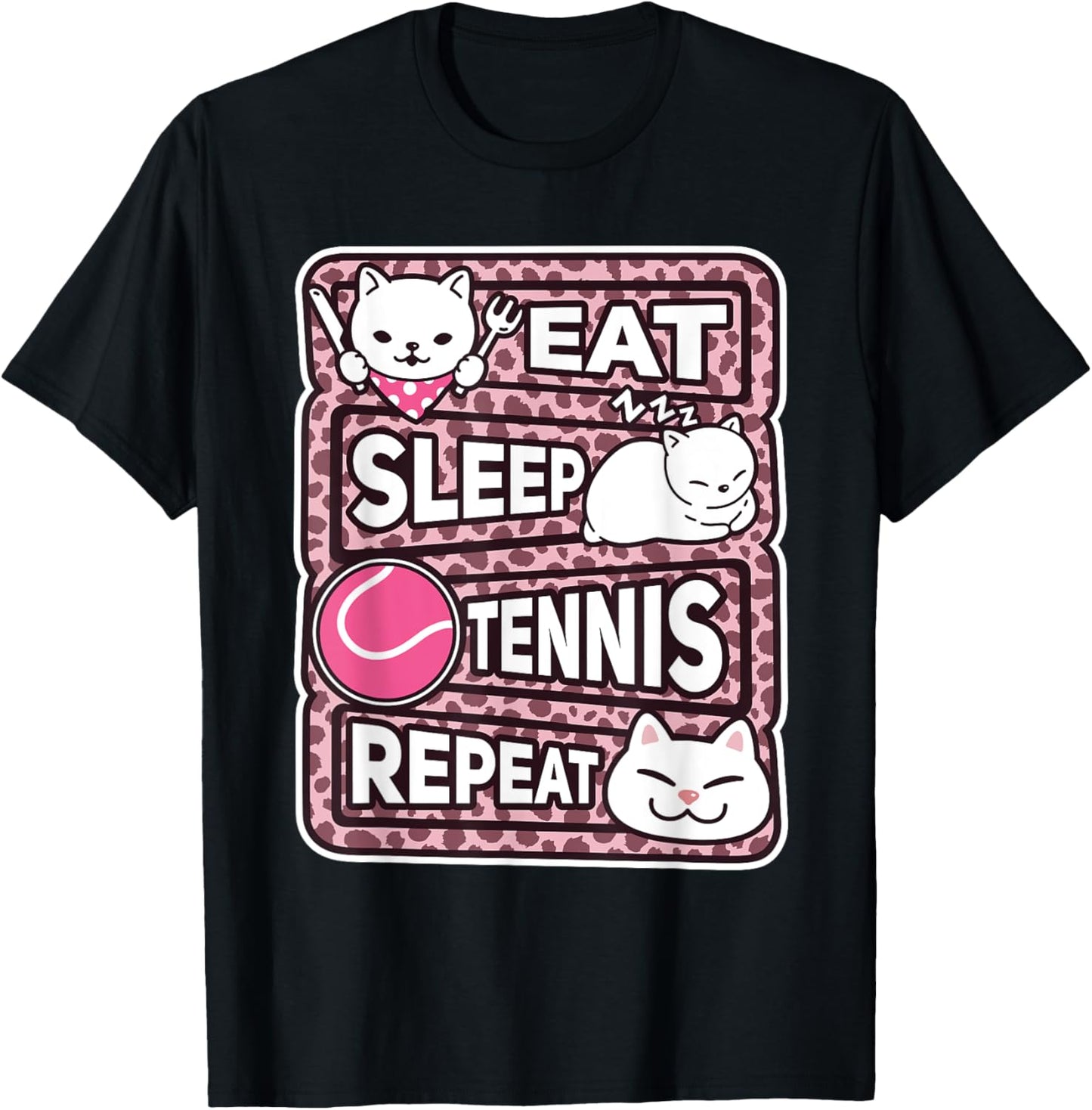 Eat Sleep Tennis Repeat Boys Girls Kids Tennis Lover Outfit Apparel Premium Print Gift Ready