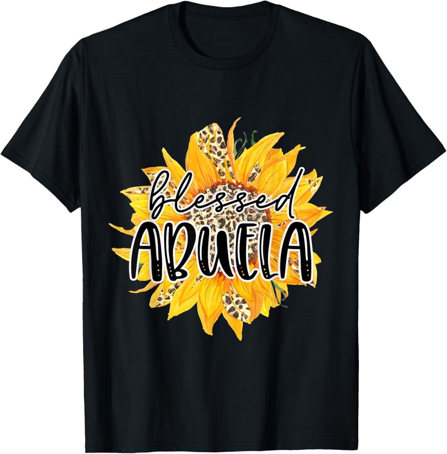 Blessed ABUELA Leopard Cheetah Sunflower Grandma Trendy Apparel Viral TikTok Find Gift Ready