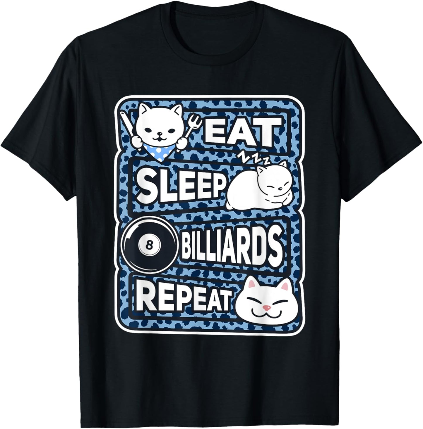 Eat Sleep Billiards Repeat Boys Girls Billiards Lover Outfit Apparel Streetwear Style US Top Pick