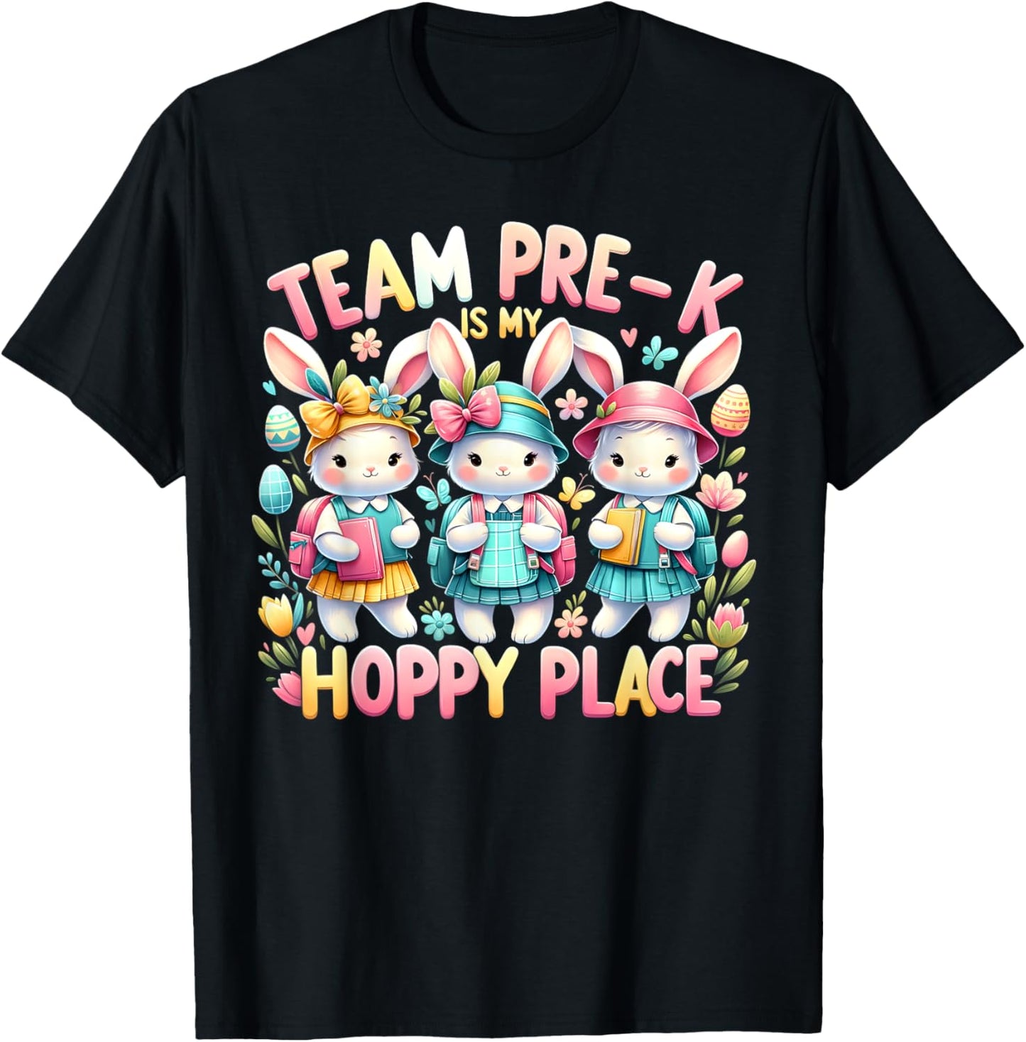 Happy Easter Teacher Bunnies Team Pre-K Is My Hoppy Place Men Women Kids Apparel | US Viral Pick | Perfect Gift Choice