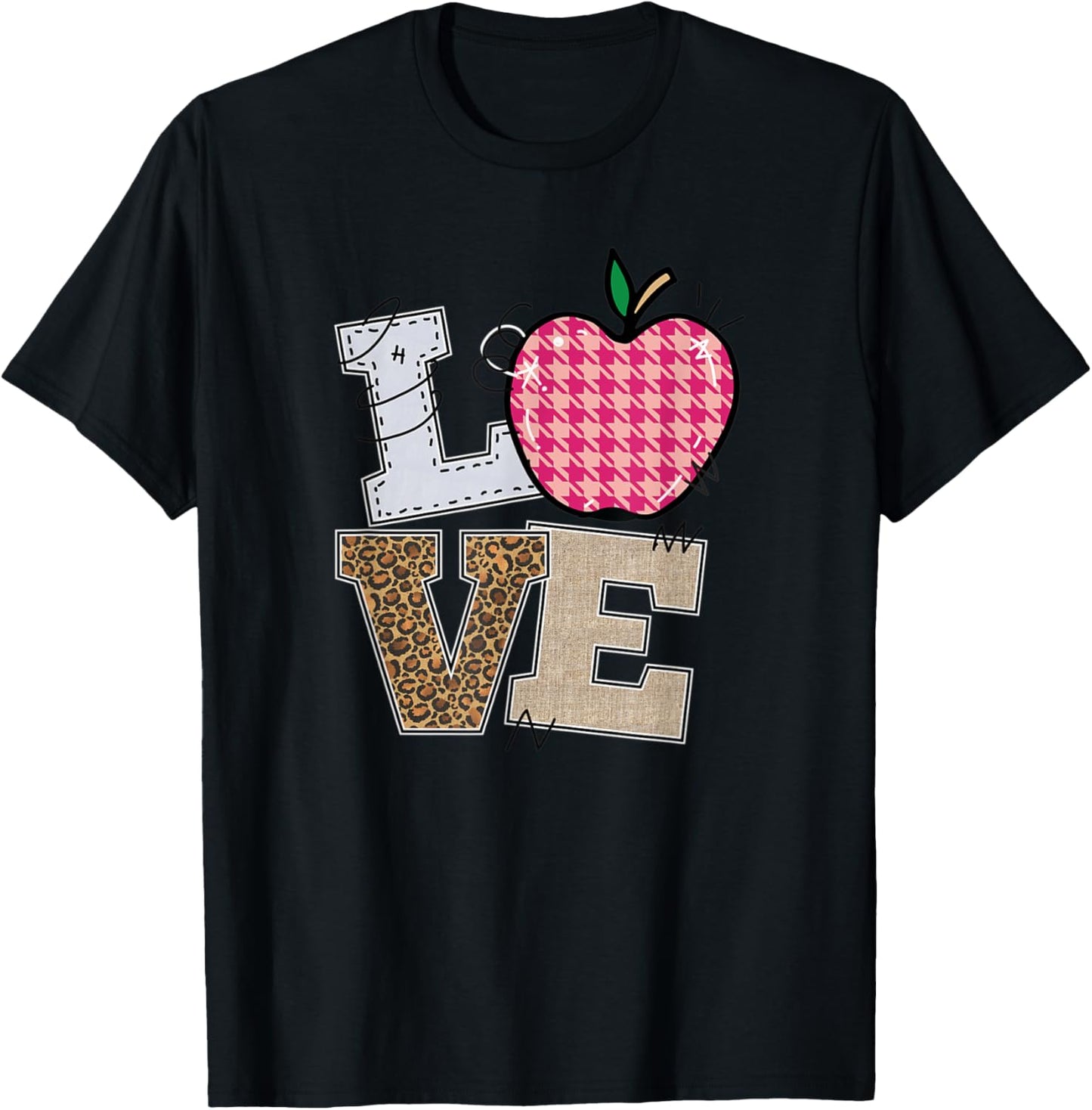 Love Cheetah Leopard Print Apple Graphic Apparel Trending US Hot Right Now