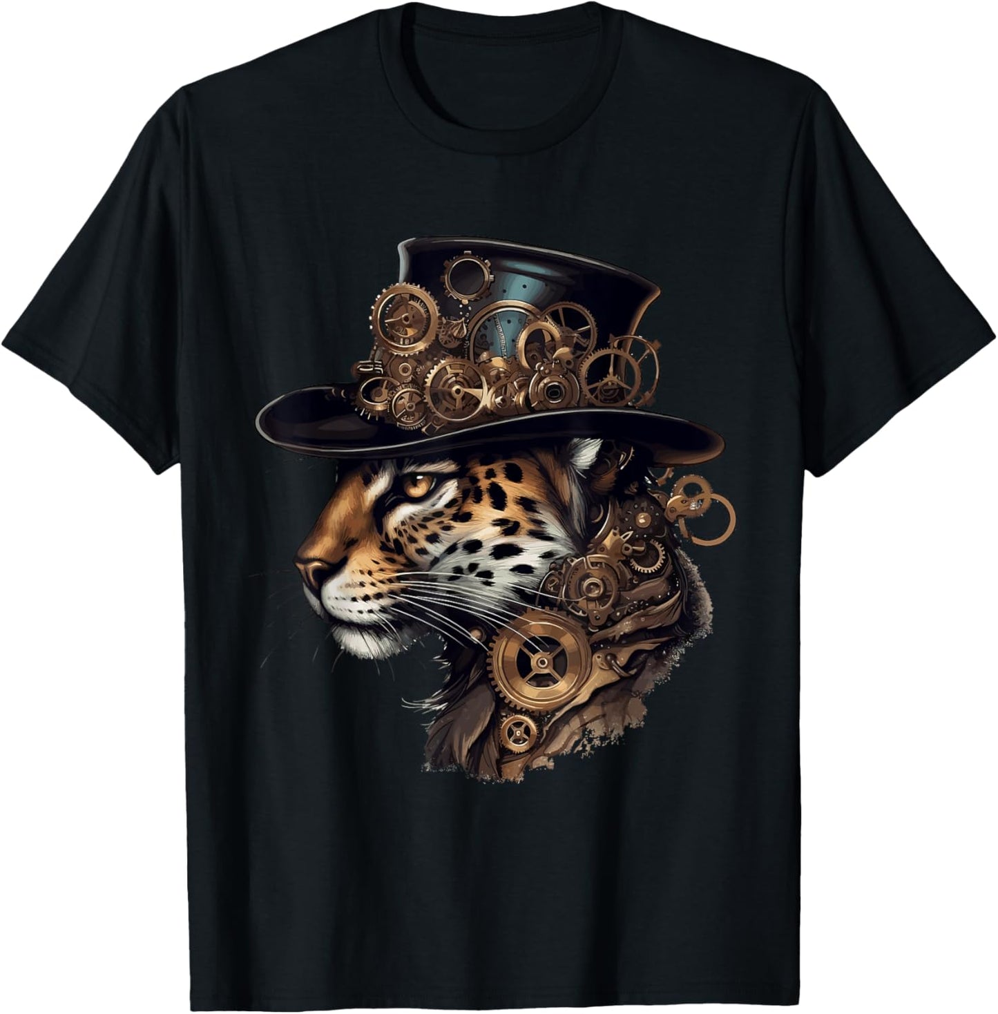 Noble Steampunk Leopard Retro Victorian Mechanic Cheetah Apparel Viral TikTok Find Hot Right Now