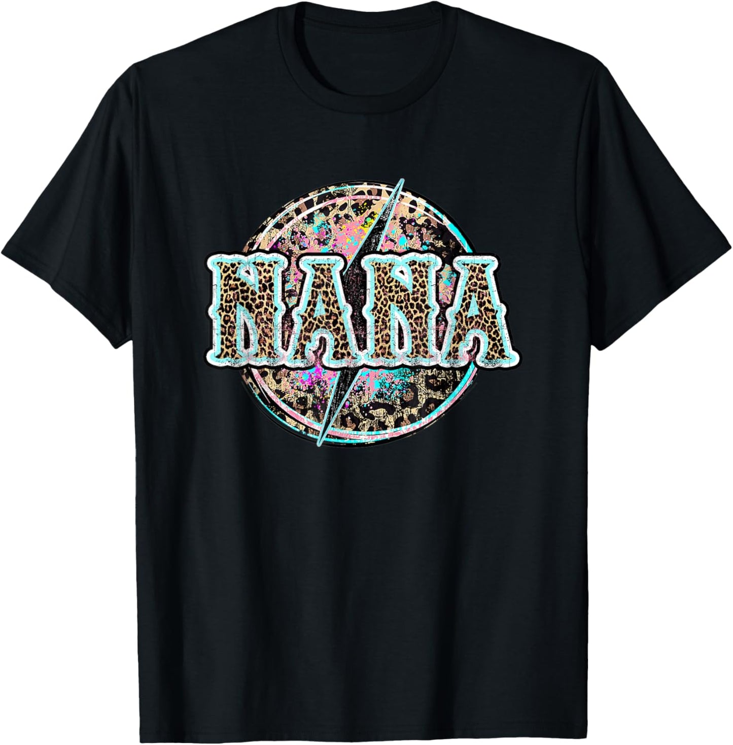 Trendy NANA Leopard Cheetah Print Lightning Bolt Apparel Premium Print Fan Favorite
