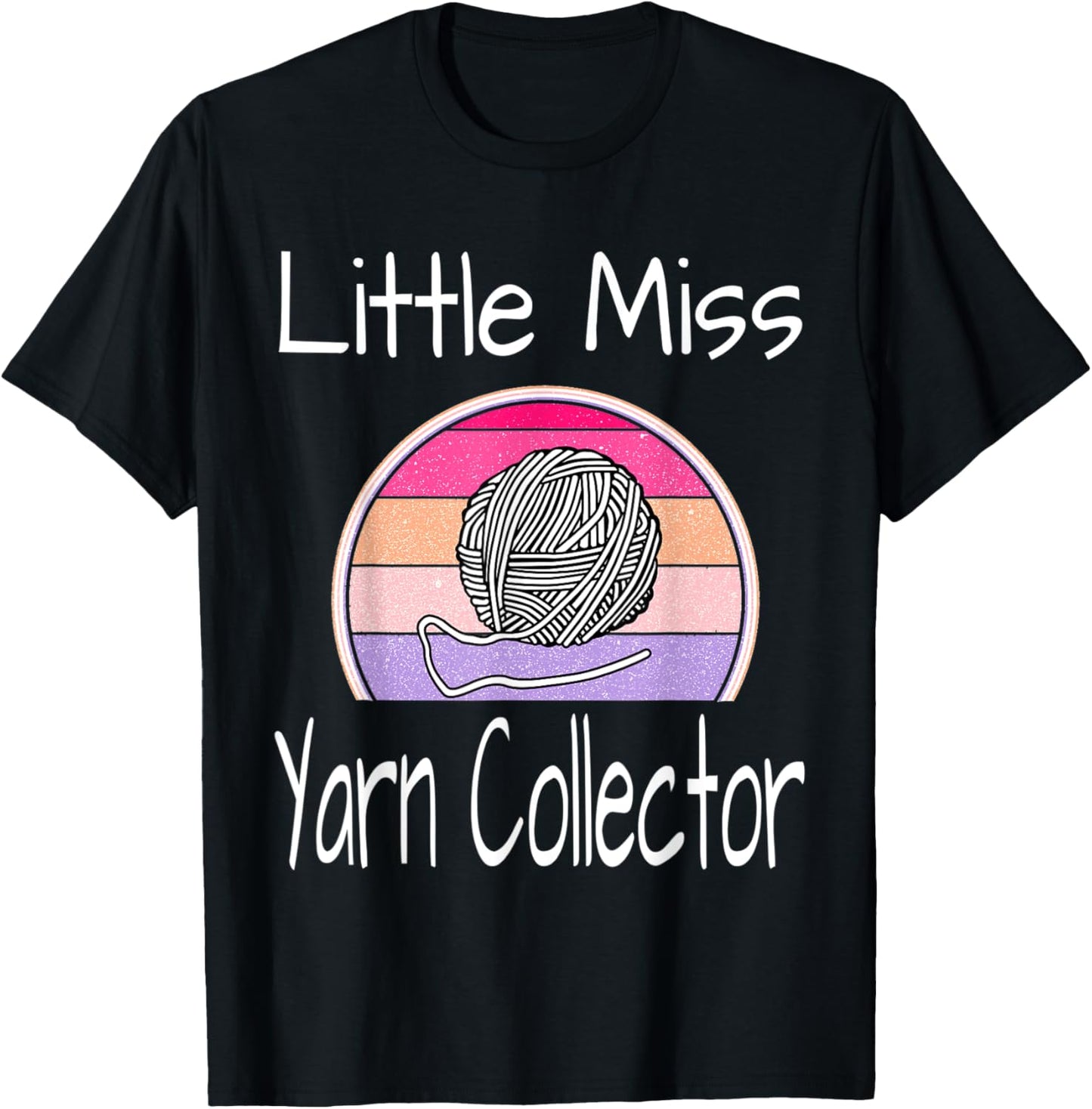 Little Miss Yarn Collector Funny Knitter Knitting Crochet Yarn Supply | Trending 2025 | High CTR Title