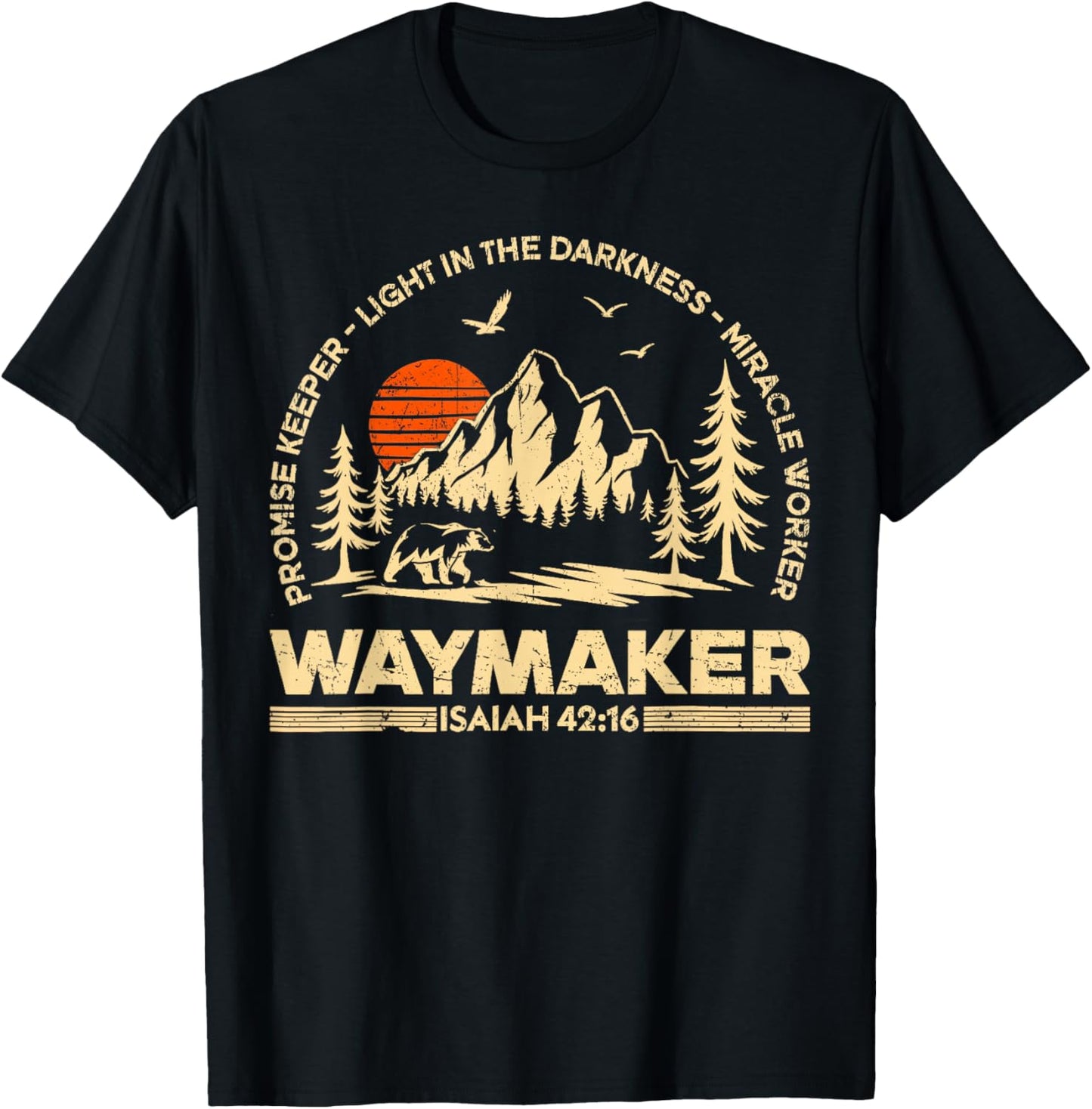 Waymaker Miracle Worker Promise Keeper Christian Mens Womens Apparel | Trending 2025 | Must-Have Style