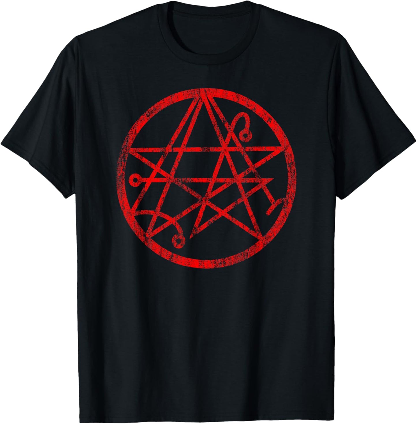 Necronomicon Symbol Shirt Distressed Demonic Gothic Horror T-Shirt | Trending 2025 | Best Seller Choice