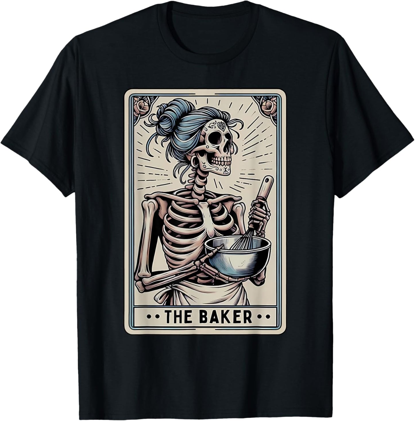 Baker Tarot Card Skeleton Baking Homemaker Mothers Day Apparel | High Search Volume | Aesthetic Fit