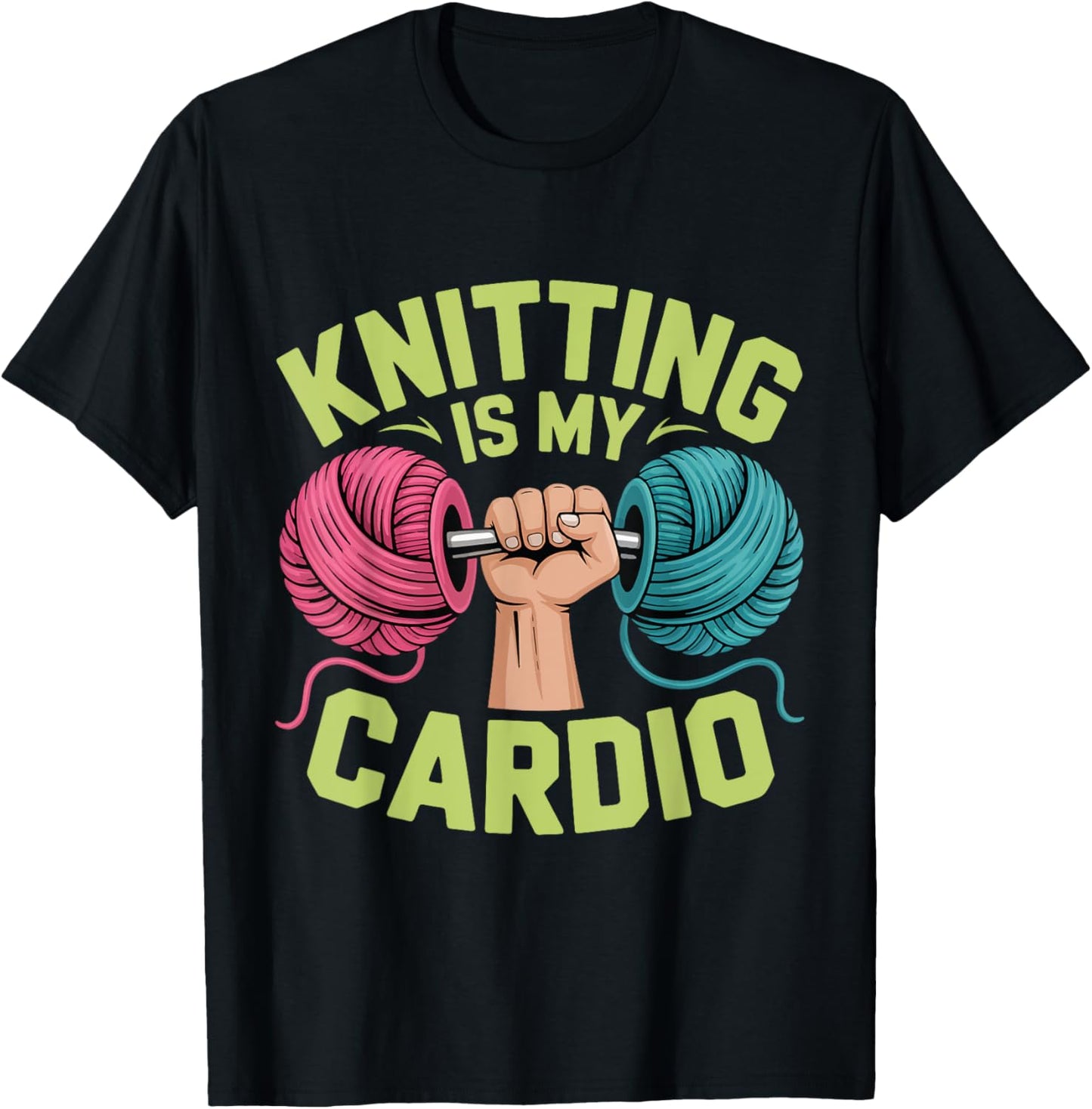 Knitting Is My Cardio Funny Hobby Crafters Yarn Knit Life Yarn Supply | Premium Quality | Perfect for Crafters