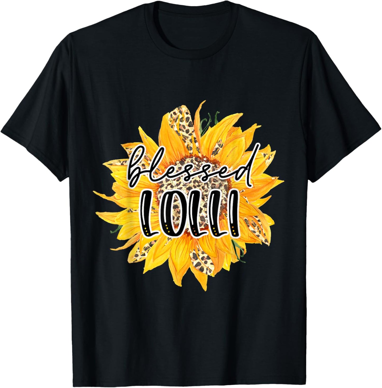 Blessed LOLLI Leopard Cheetah Sunflower Grandma Trendy Apparel Streetwear Style Gift Ready