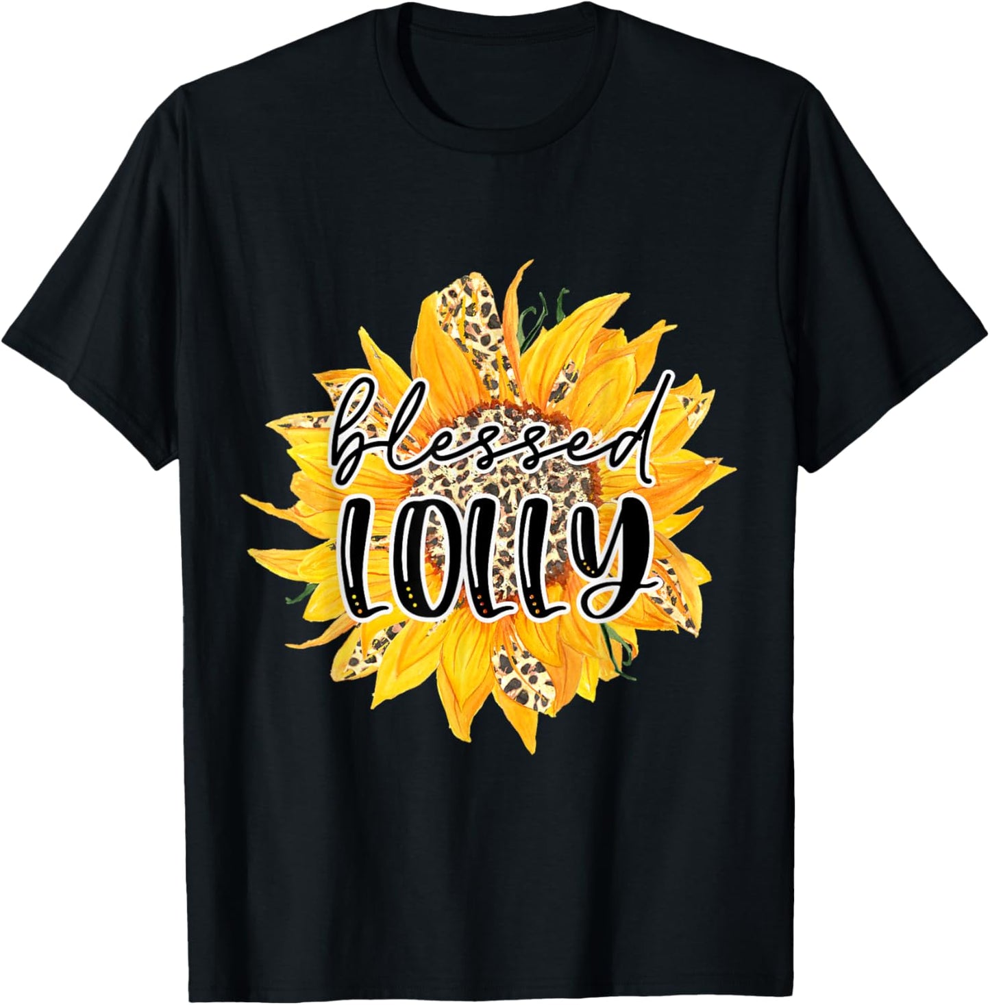 Blessed LOLLY Leopard Cheetah Sunflower Grandma Trendy Apparel Premium Print Best Seller Look