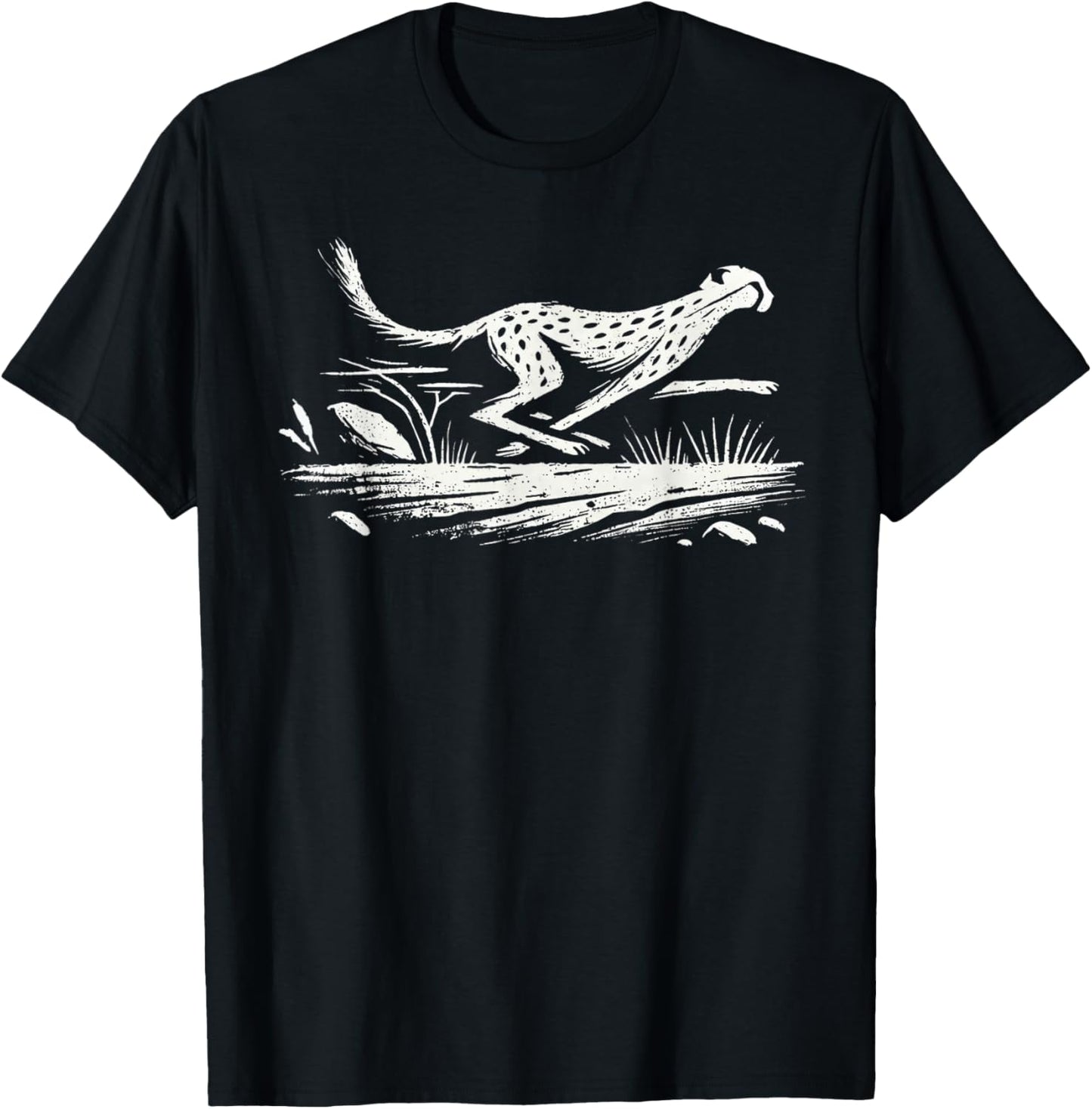 Silhouette Running Mammal Wildlife Savanna Cute Cheetah Apparel High Search Demand US Top Pick
